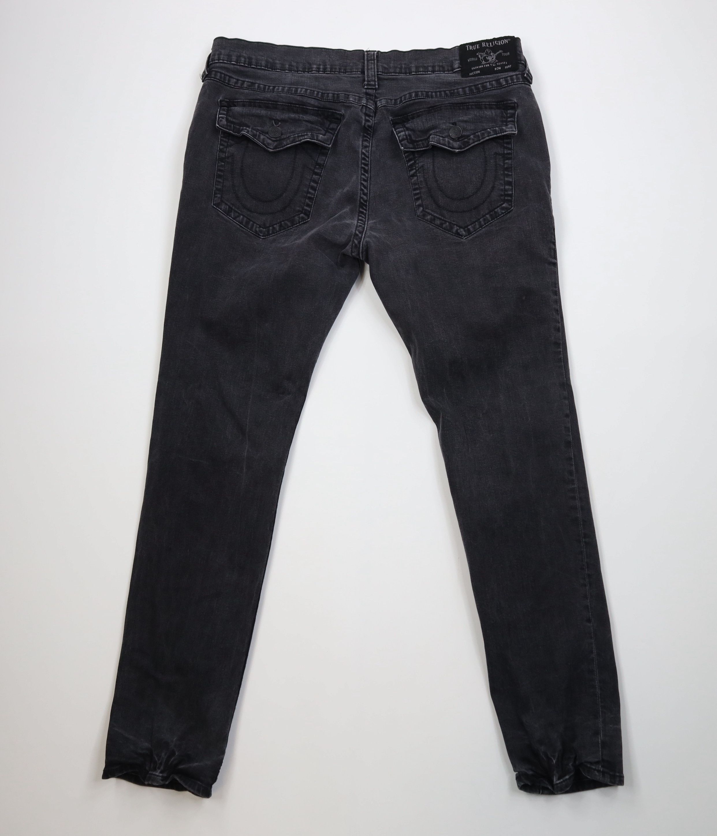 True Religion True Religion Rocco Relaxed Fit Skinny Leg Denim Jeans Black Size US 42 / EU 58 - 9 Thumbnail