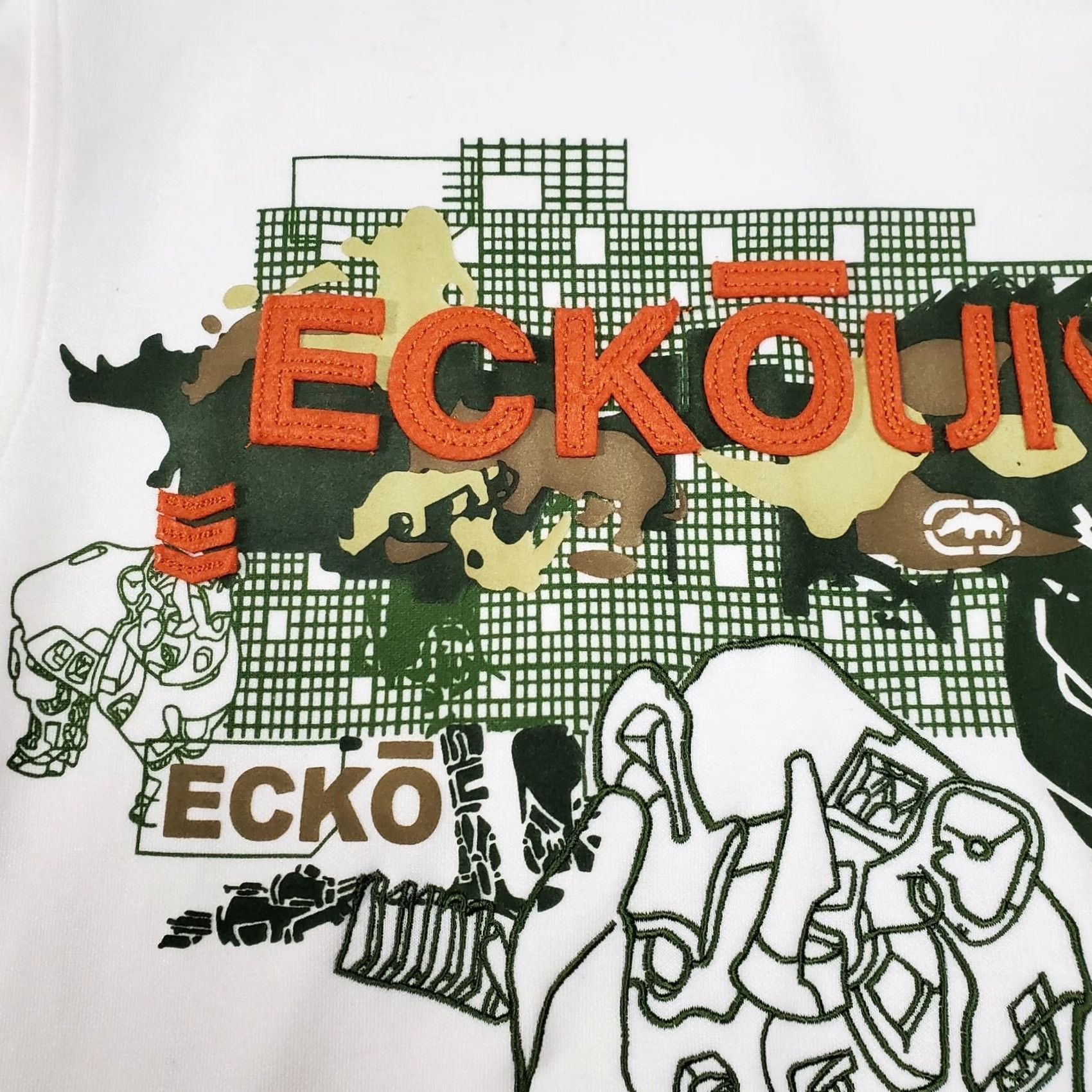 Ecko Unltd. VINTAGE Ecko Unltd. Track Jacket Mens 2XL White Embroidered Hip Hop 90s Streetwear Jacket Mens XXL White Size US XXL / EU 58 / 5 - 5 Thumbnail