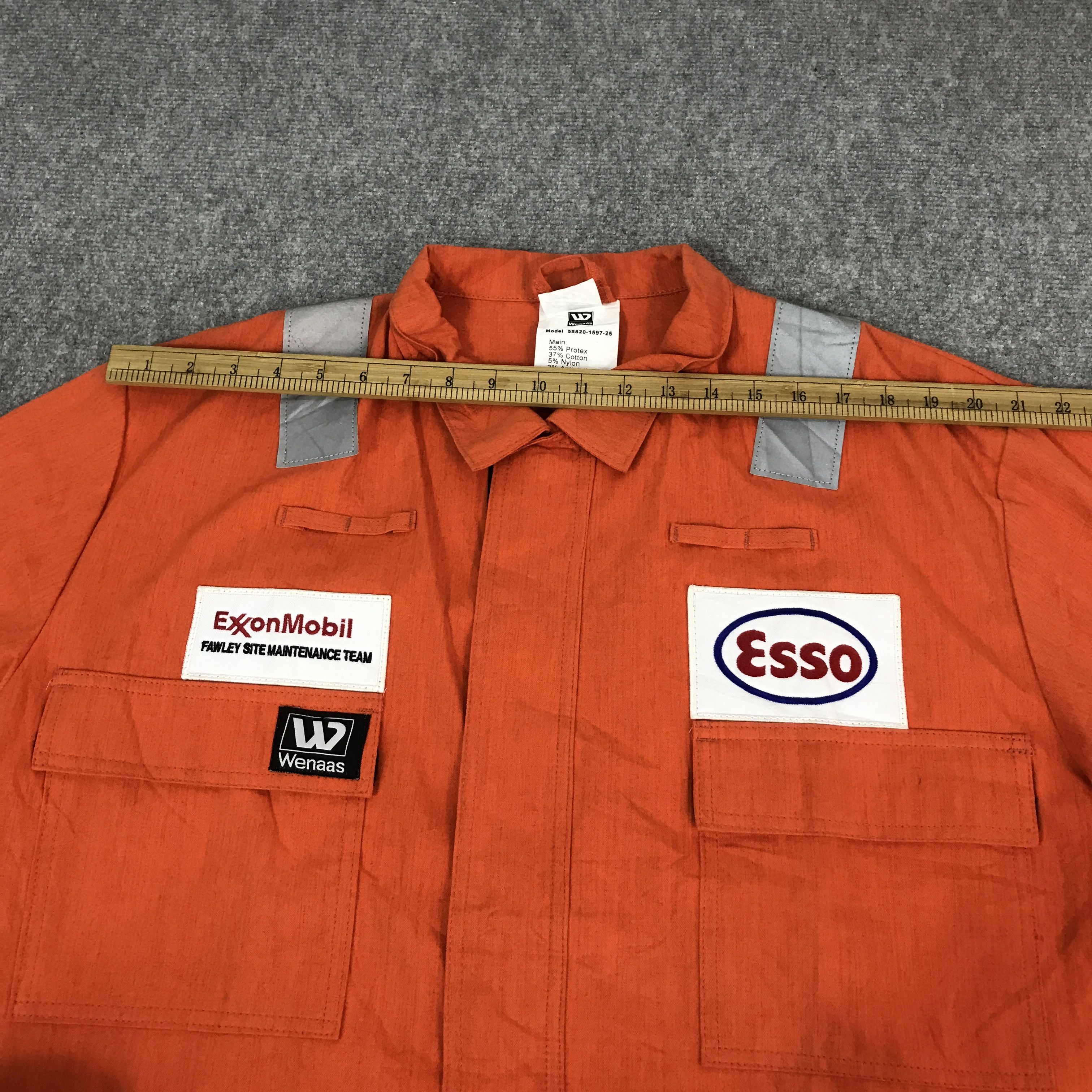 Japanese Brand EXONMOBIL ESSO OIL RACING JACKET Size US XL / EU 56 / 4 - 5 Thumbnail