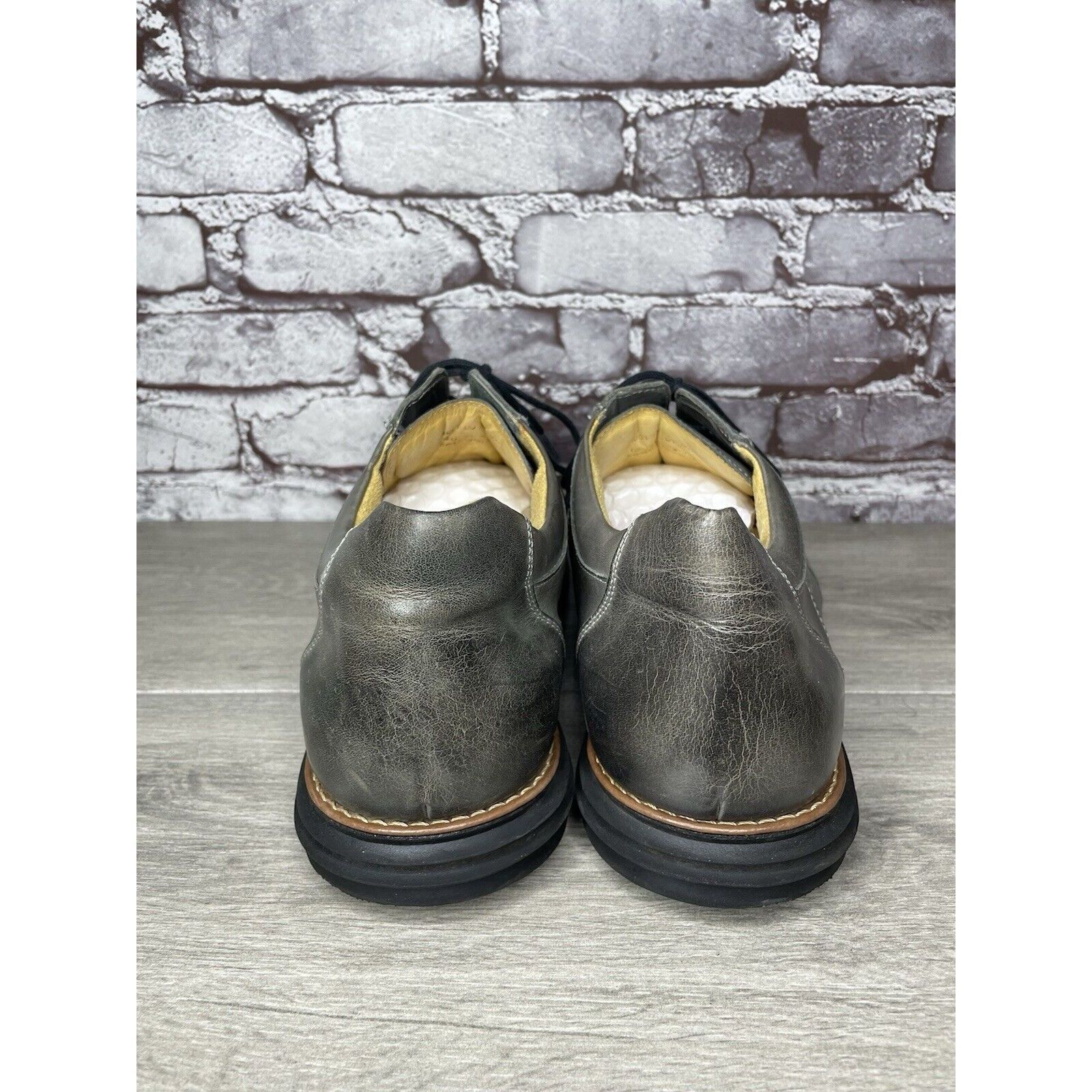 Sandro Moscoloni Sandro Moscoloni Gray Leather Bicycle Toe Oxfords Lace Shoes Size US 13 / EU 46 - 19 Thumbnail