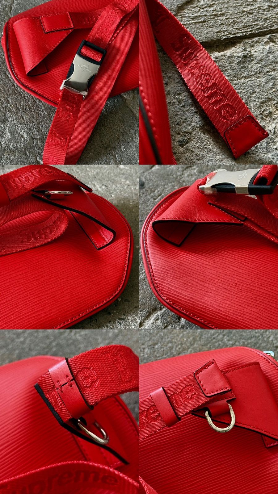 Louis Vuitton × Supreme Louis Vuitton - Supreme - AW17 - Epi Red Bum Bag Size ONE SIZE - 16 Thumbnail
