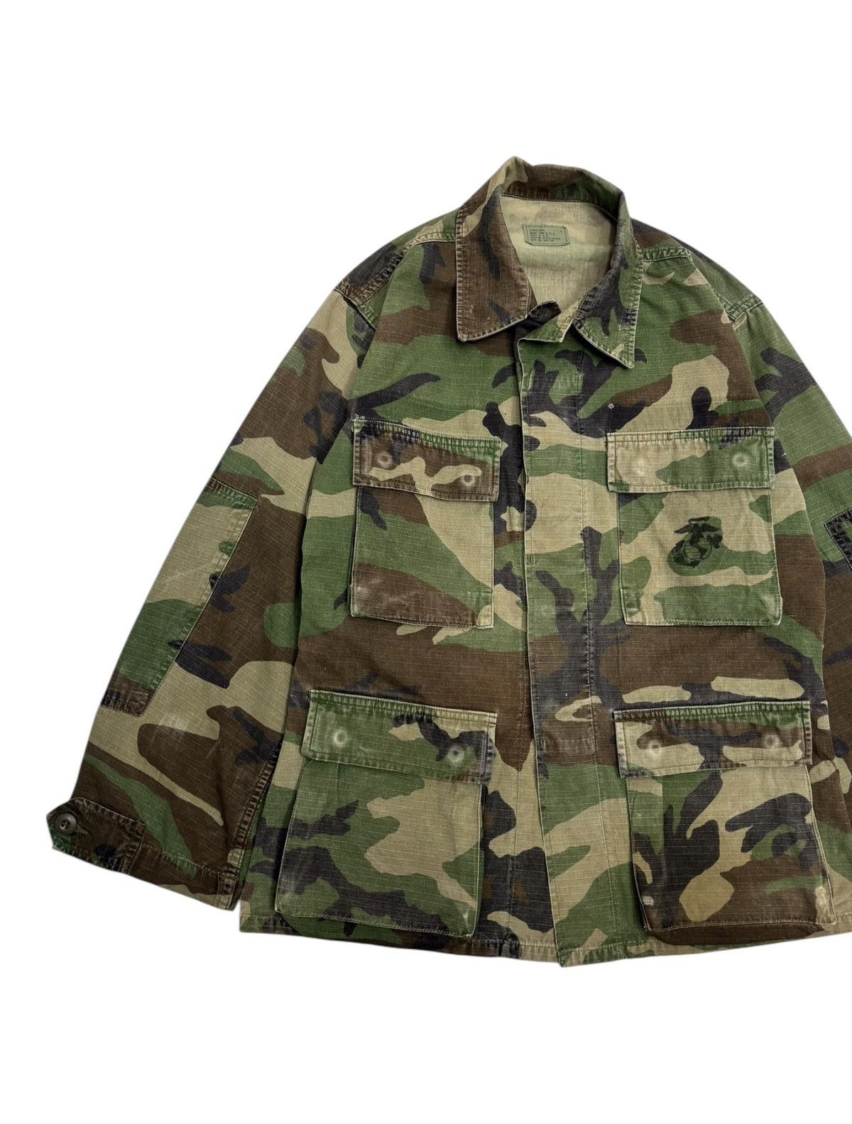 If Six Was Nine 🔥VINTAGE US ARMY WOODLAND CAMOUFLAGE PATTERN MILITARY JACKET Size US S / EU 44-46 / 1 - 7 Thumbnail
