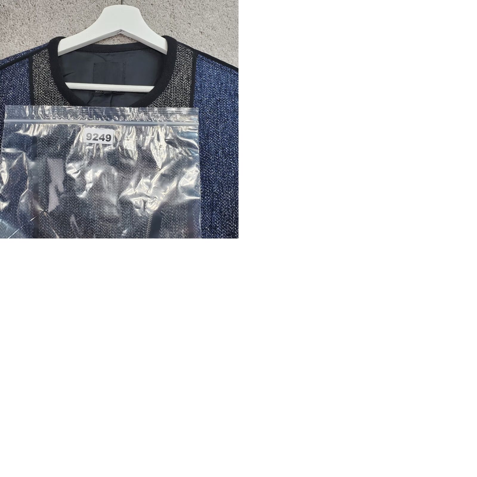 Marissa Webb Marissa Webb Jacket Womens Medium Gray Blue Wool Asymmetrical Zip Cropped Phoebe Size M / US 6-8 / IT 42-44 - 9 Thumbnail