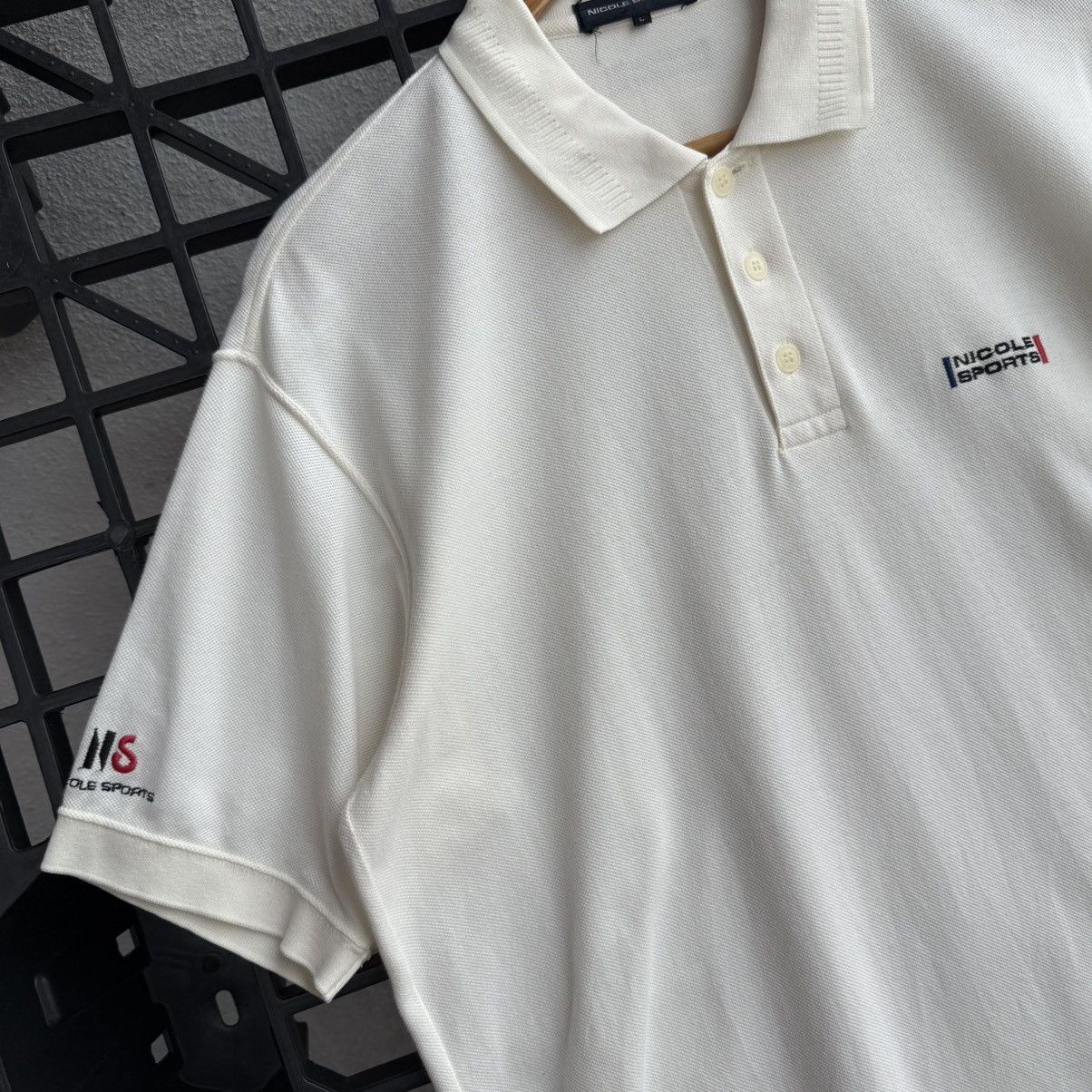 Nicole Club Vintage Nicole Sports Cream Embroidery Polos Size US L / EU 52-54 / 3 - 4 Thumbnail