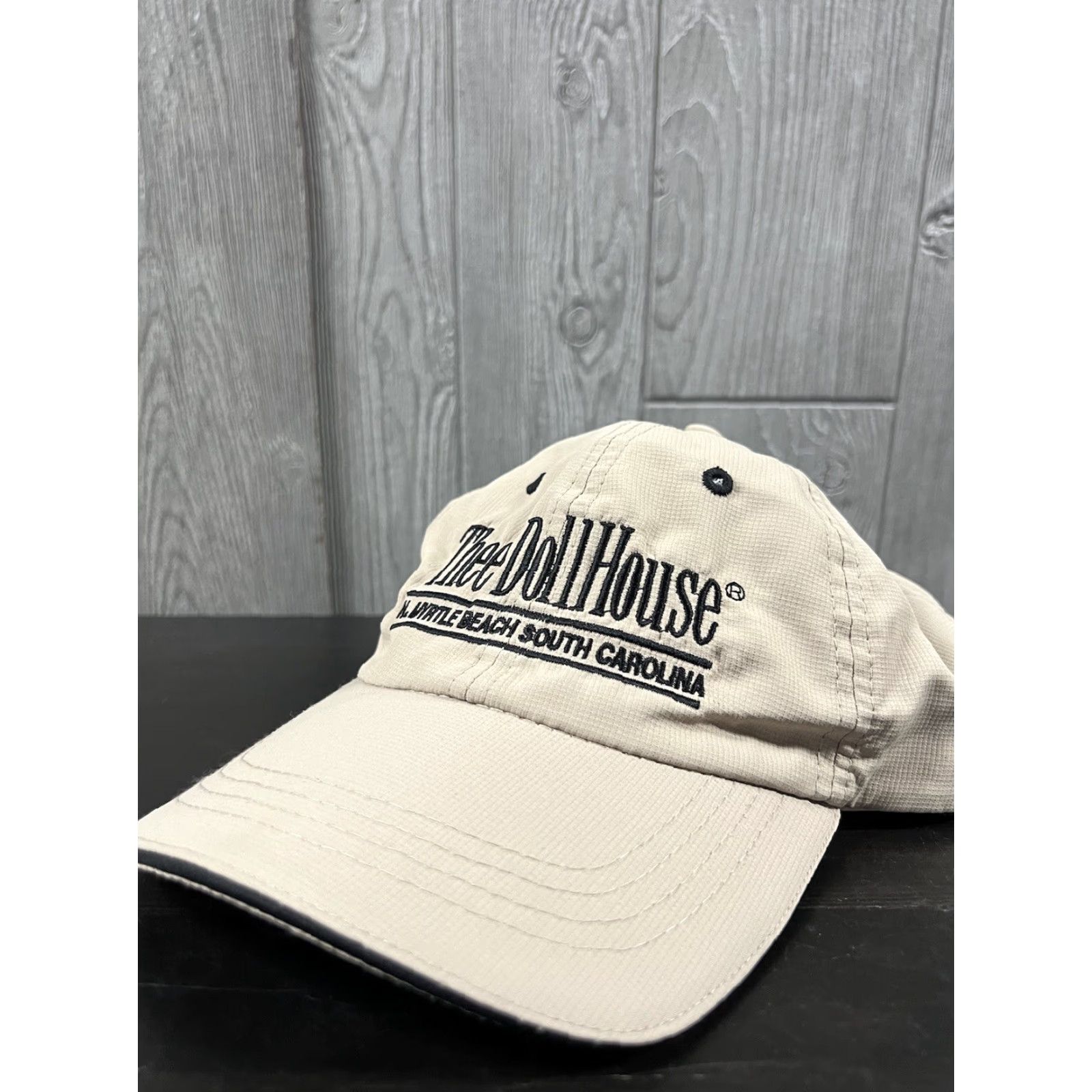 Vintage Ouray Thee Dollhouse Strapback Dad Hat Beige OSFA Men Baseball Cap Adjustable Lightweight Breathable Size ONE SIZE - 2 Thumbnail
