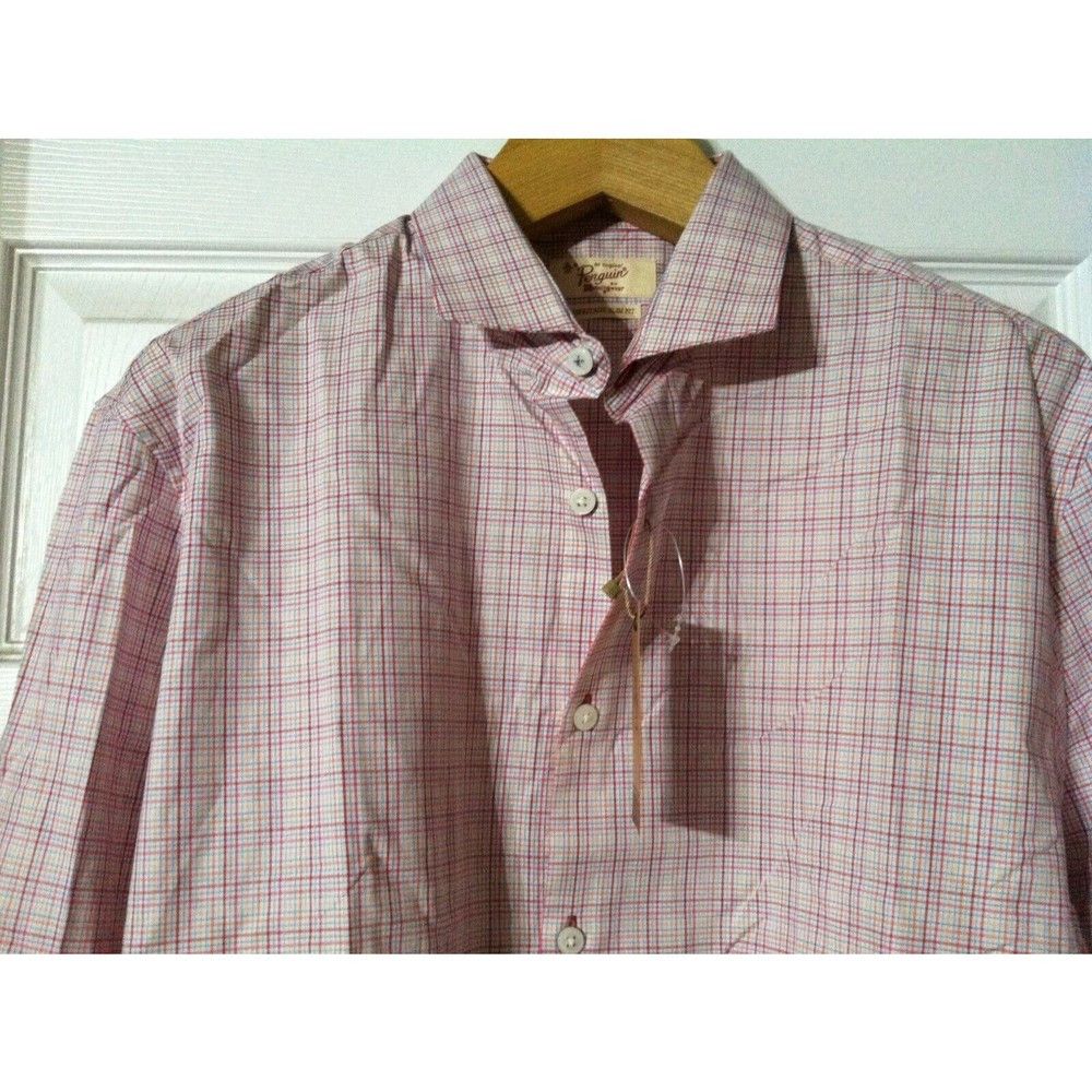 Original Penguin PENGUIN MENS NEW PINK 100%COTTON DRESS SHIRT SIZE:17/32-33 Size US XL / EU 56 / 4 - 2 Thumbnail