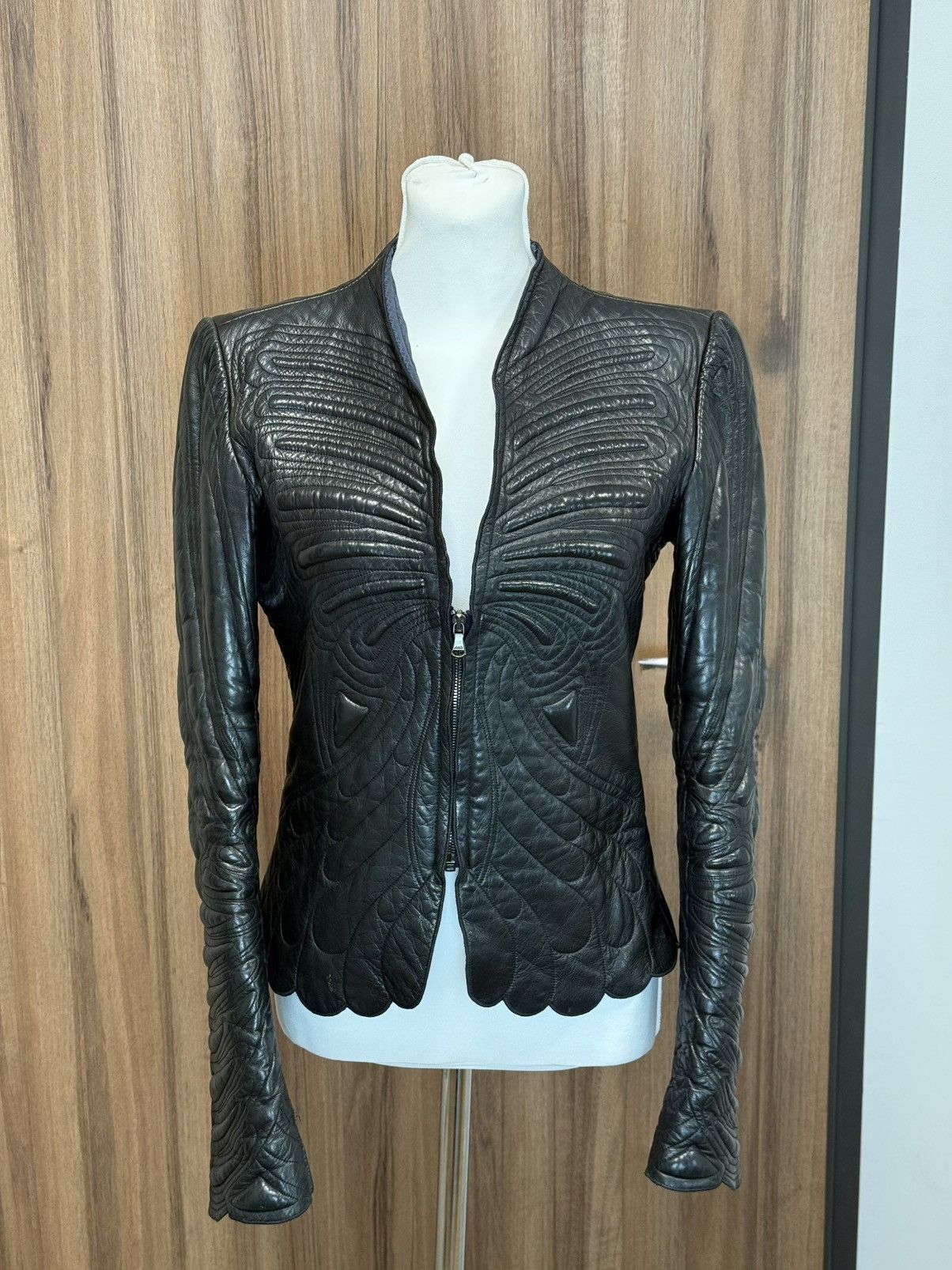 Roberto Cavalli Roberto Cavalli opium avant garde leather jacket Size S / US 4 / IT 40 - 1 Thumbnail