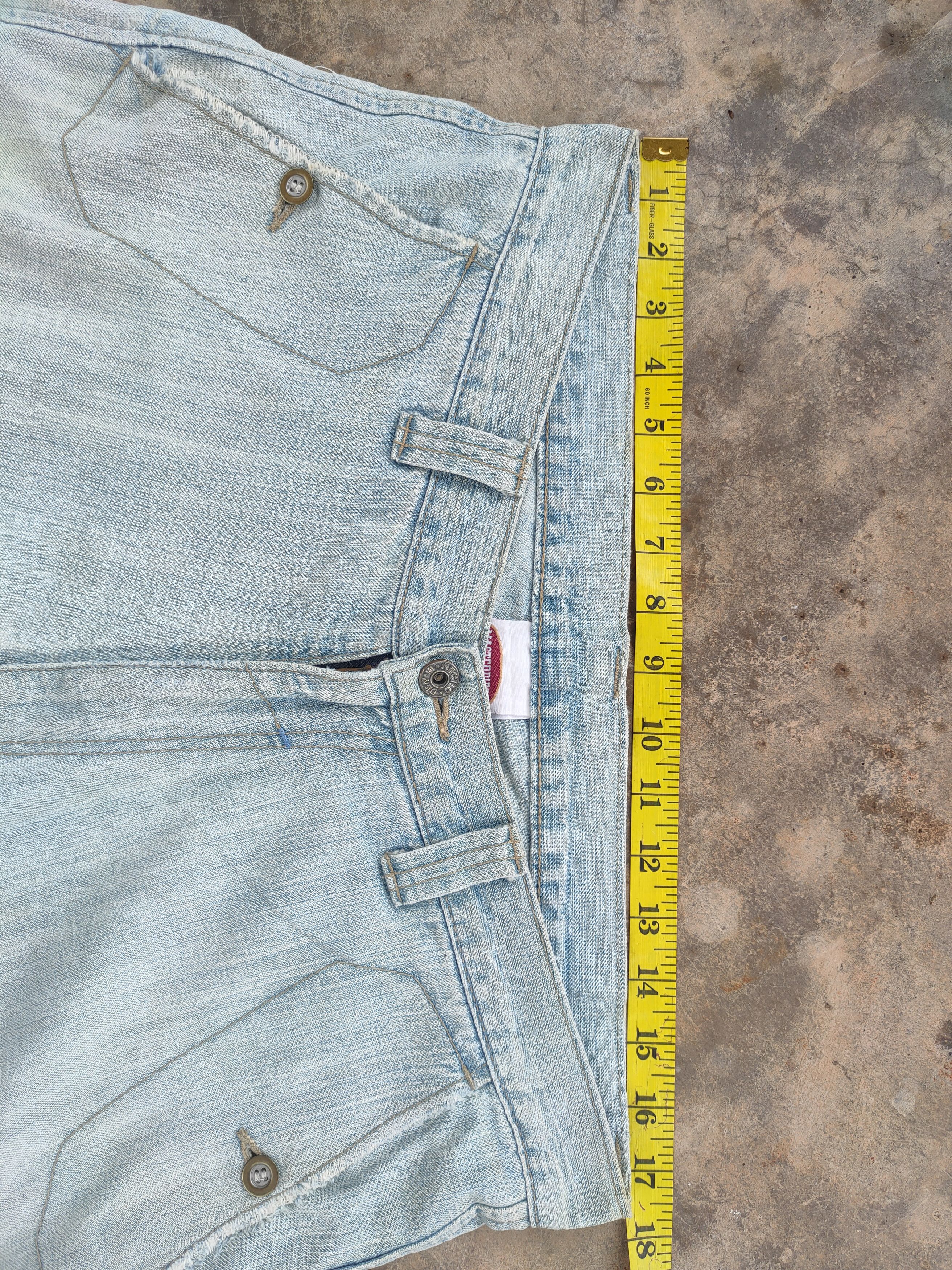 MasterPiece VINTAGE MASTERPIECE BAGGY FADED RIPPED JEANS DENIM PANTS Size US 35 - 7 Thumbnail