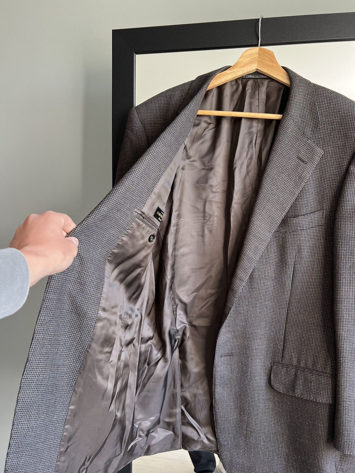Corneliani Corneliani Italy Vintage Virgin Wool 100% Blazer Size 50R - 7 Thumbnail