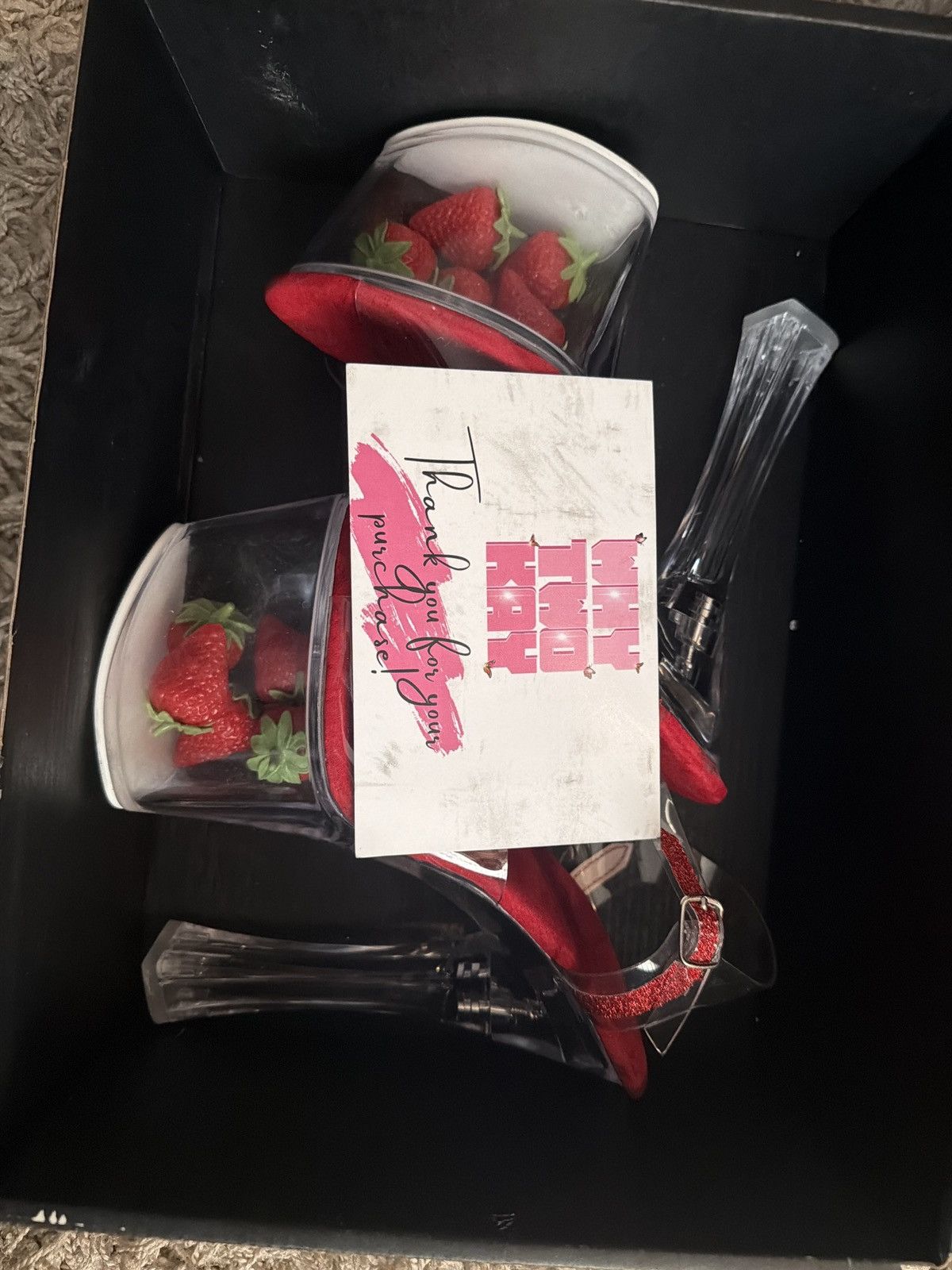 Other Whytwokayy Strawberry Heels Size US 8 / IT 38 - 1 Thumbnail