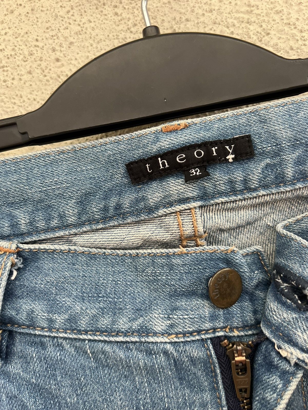 Theory Vintage Theory Distress Denim Boot Cut Jeans Size US 32 / EU 48 - 7 Thumbnail