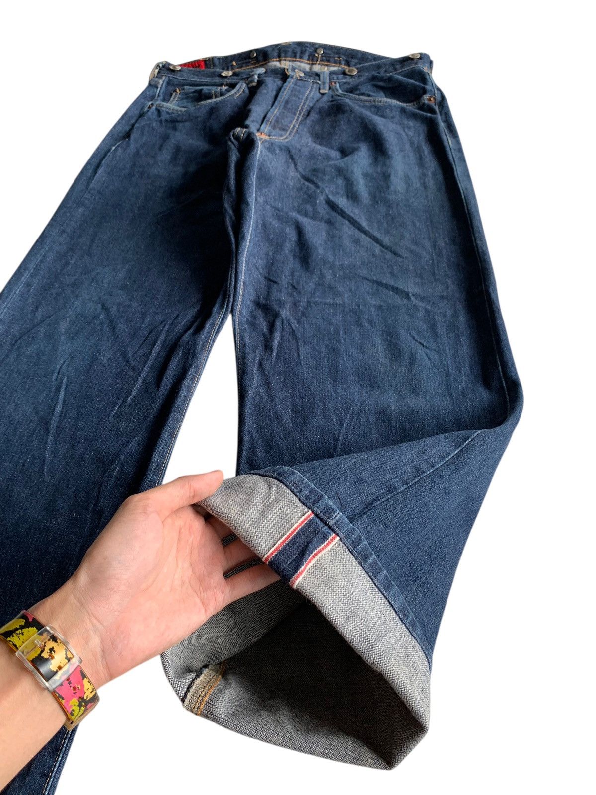 Schott VINTAGE SCHOTT SELVEDGE BUCKLE BACK JAPANESE DENIM Size US 32 / EU 48 - 5 Thumbnail
