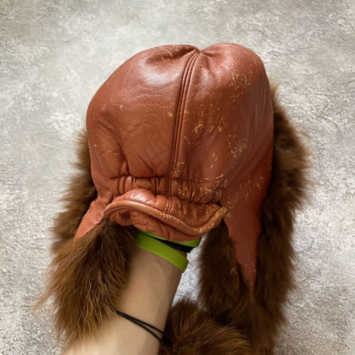 Vintage Vintage 90s Mohair Ushanka Beanie Faux Fur Brown Slim OS Size ONE SIZE - 5 Thumbnail