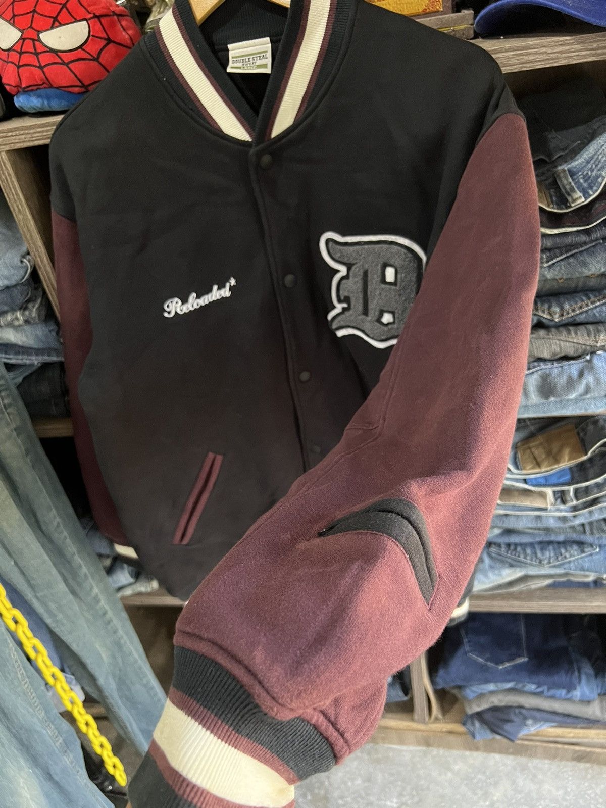 Japanese Brand 🔥Double Steal Cotton Varsity Jacket Size US L / EU 52-54 / 3 - 9 Thumbnail