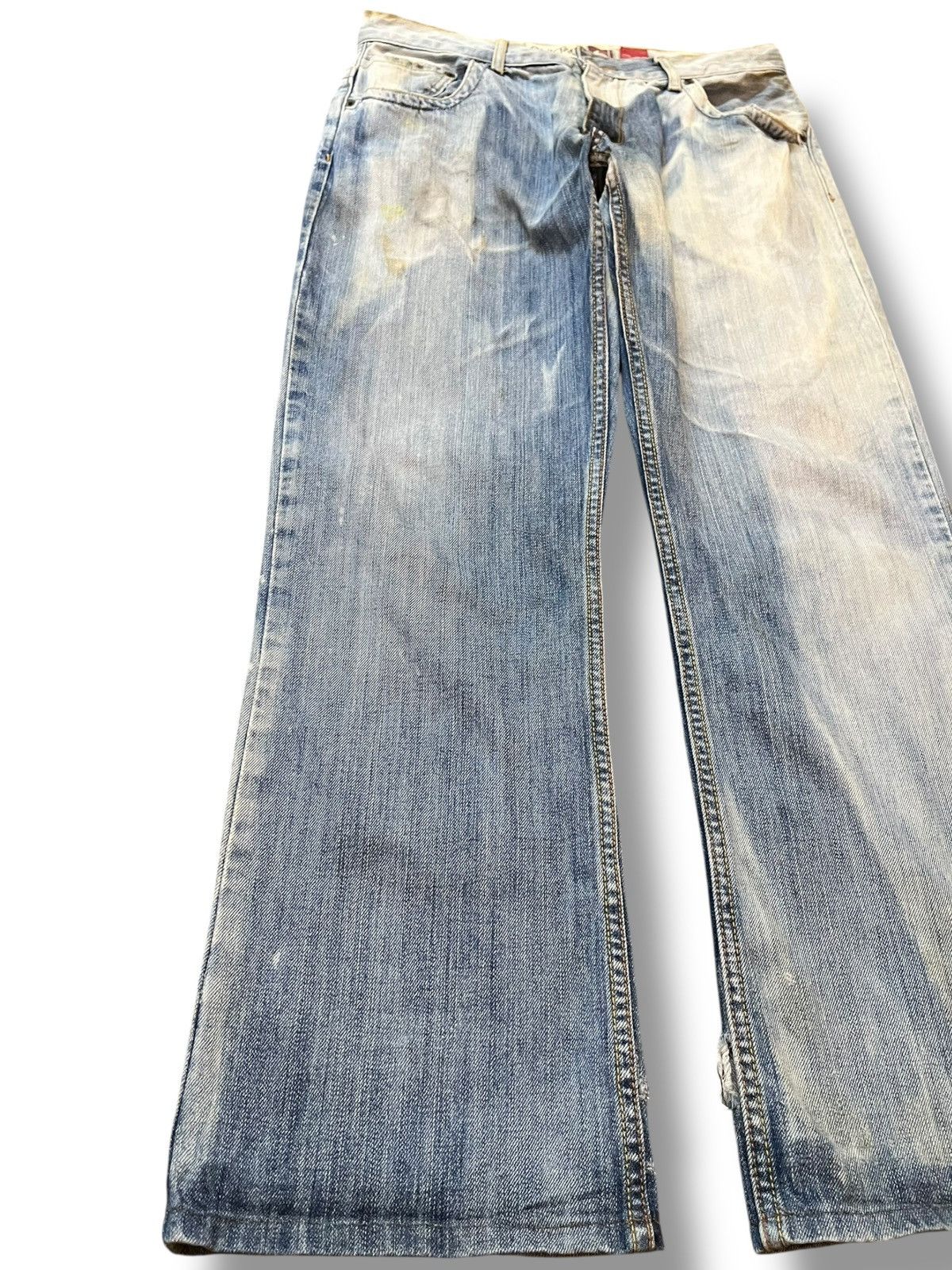 Quiksilver Vintage Quik Jean By Quiksilver Acid Wash Loose Denim Size US 31 - 3 Thumbnail