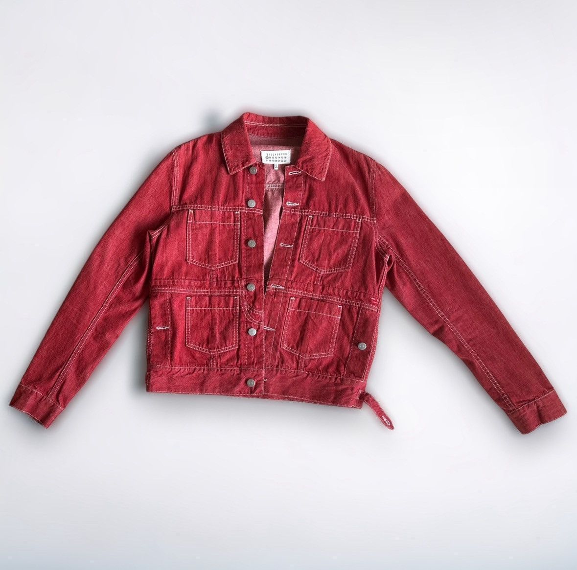 Maison Margiela Margiela Deconstructed Dusty Pink Denim Jacket Size US M / EU 48-50 / 2 - 1 Thumbnail