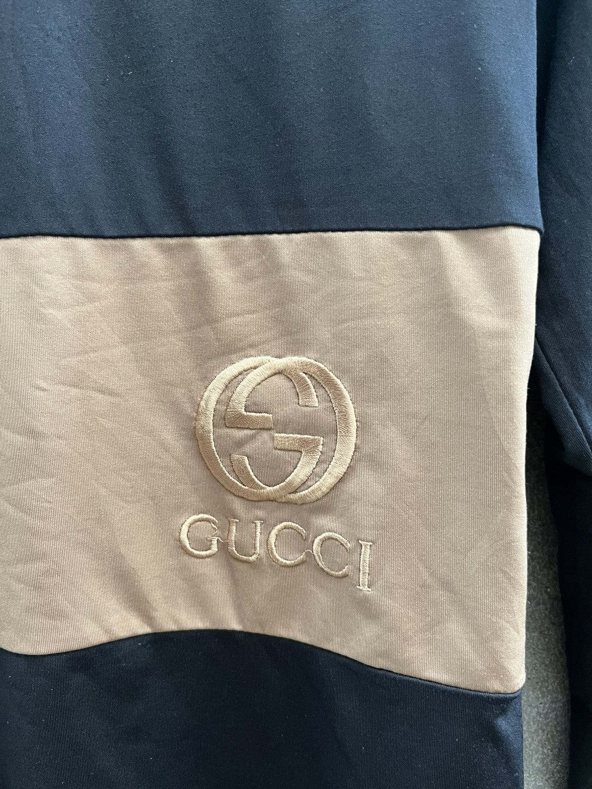 Gucci Gucci Black/Brown Long Sleeve Logo Tee Size US XXS / EU 40 - 7 Thumbnail