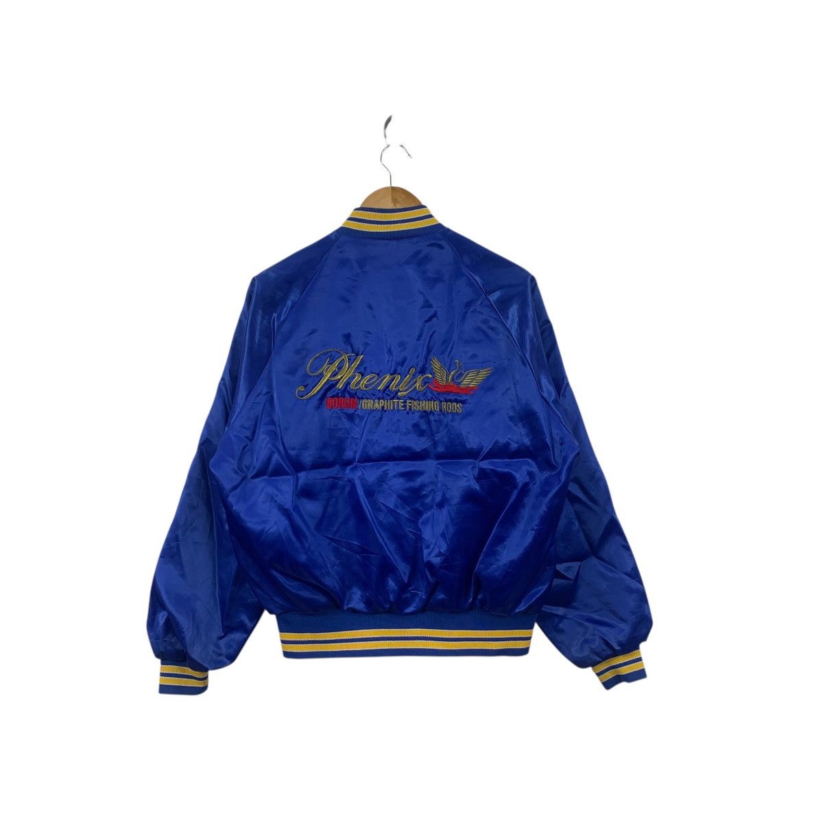 Phenix Vintage PHENIX BORON RODS Fishing Bass Patch Varsity Jacket Size US M / EU 48-50 / 2 - 9 Thumbnail