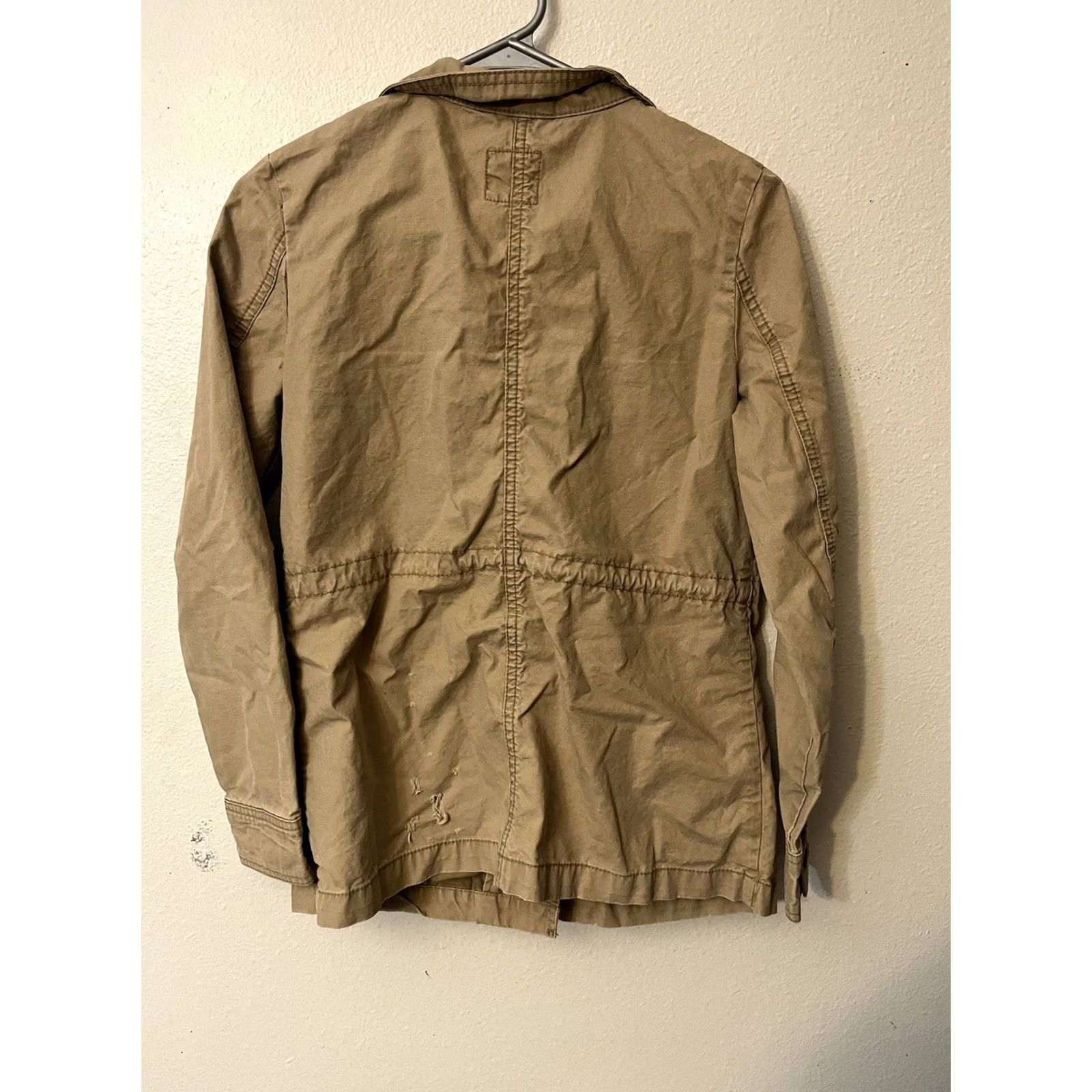 Old Navy VINTAGE Old Navy Coat Womens XS Beige Button Down Size Tan Khaki Rain Flaw Size XS / US 0-2 / IT 36-38 - 3 Thumbnail