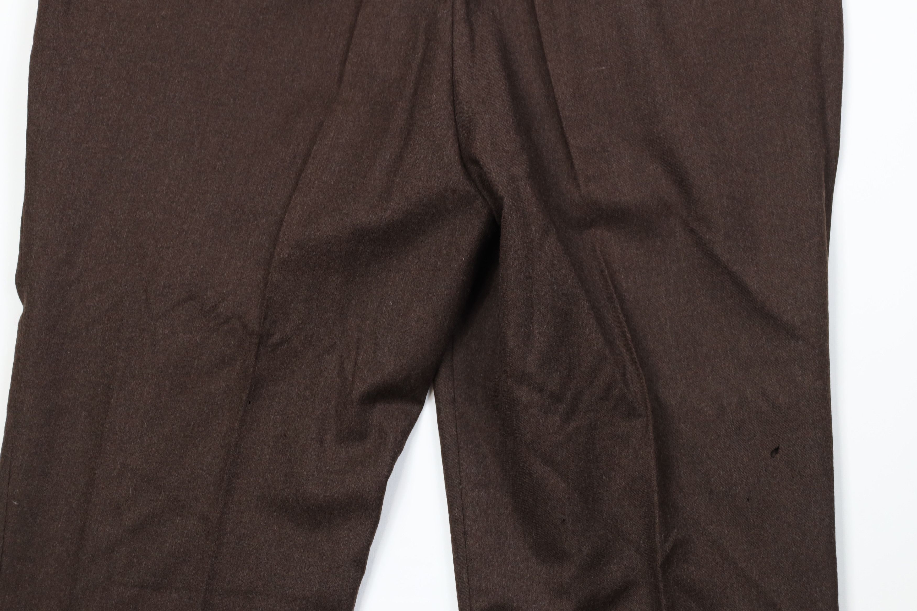 Vintage Vintage 70s Streetwear Wool Wide Leg Chino Pants Brown USA Size US 40 / EU 56 - 12 Thumbnail