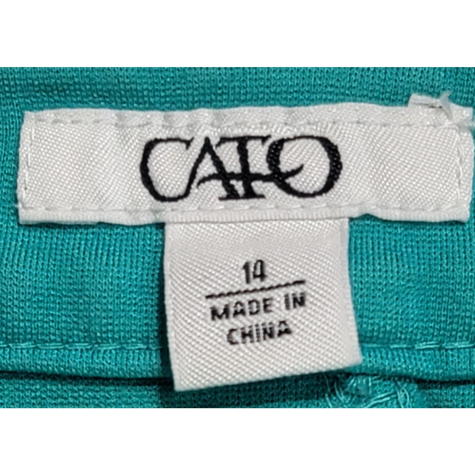 Other Cato Teal Flat Front Tapered Leg Pants 14 Lightweight Soft Size 36" / US 14 / IT 50 - 3 Thumbnail