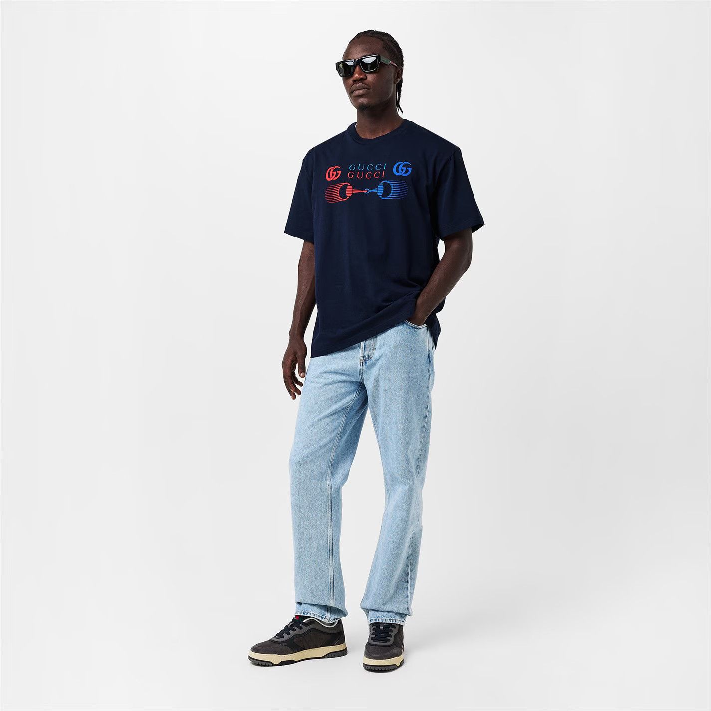 Gucci o1g2r1mq0426 Re-Web Sneakers in Multicolor Size US 8.5 / EU 41-42 - 6 Thumbnail
