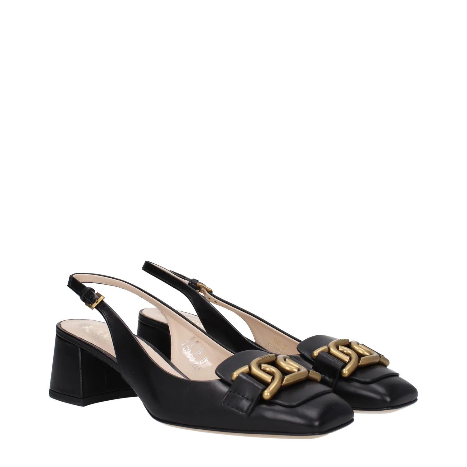 Tod's ob1o1e1224 Leather Sandals in Black Size US 7.5 / IT 37.5 - 2 Thumbnail
