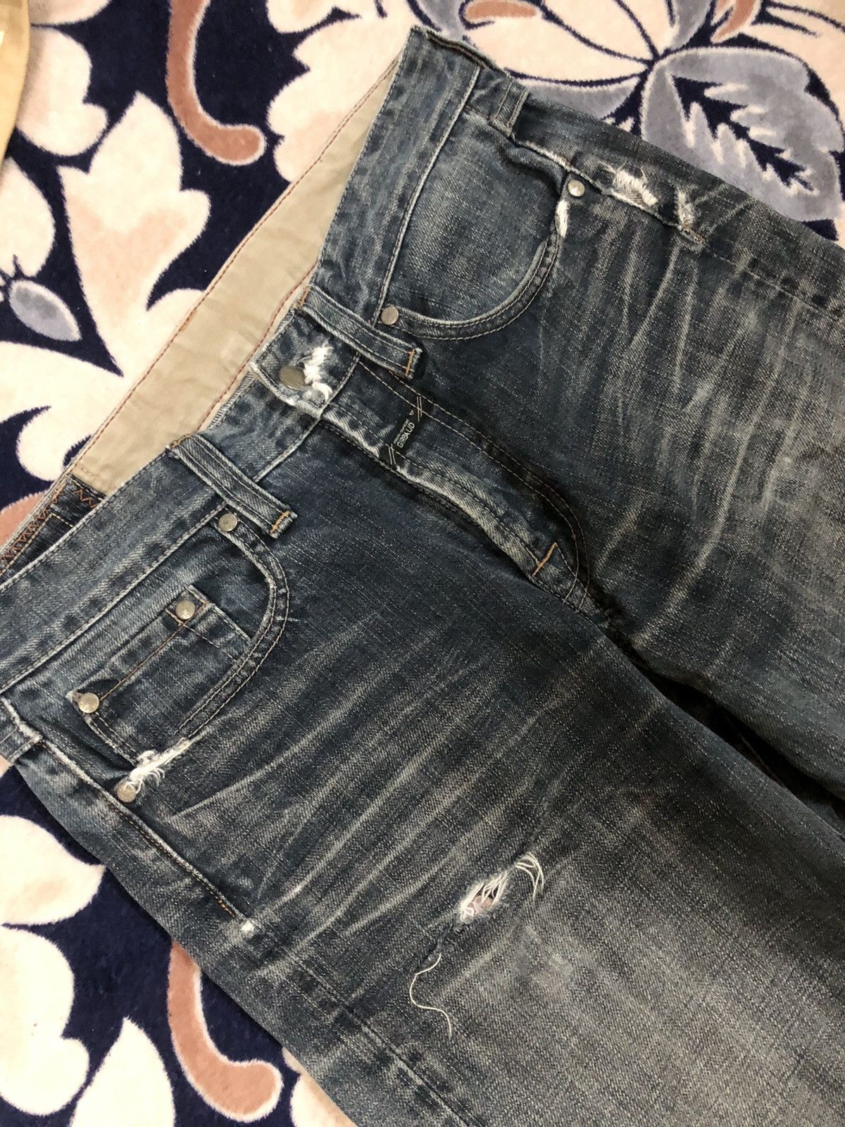Marithe + Francois Girbaud Marithe Francois Girbaud Destress Jeans Size US 30 / EU 46 - 3 Thumbnail