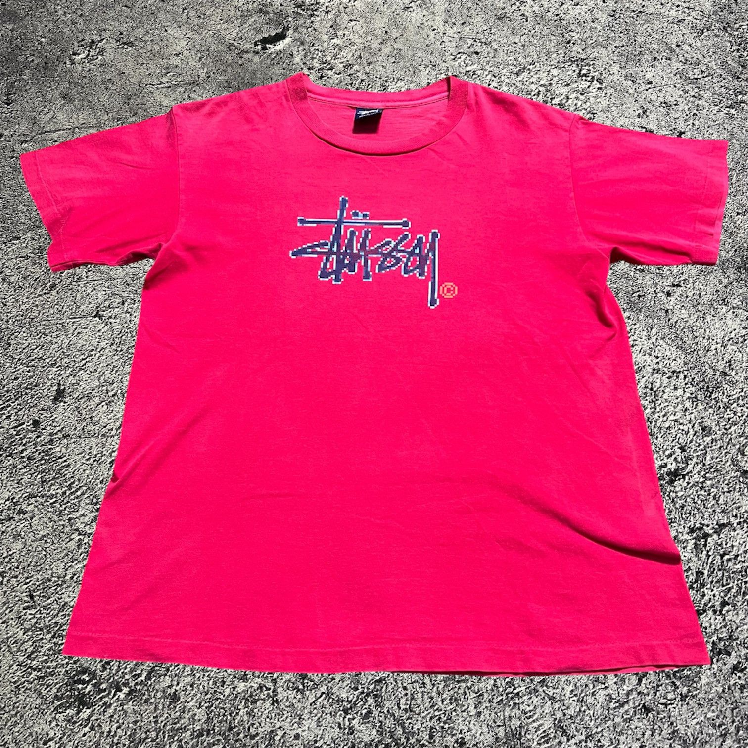 Stussy × Vintage 90s Stussy Spell Out Iconic Logo Tshirt Tee y2k style Size US M / EU 48-50 / 2 - 1 Thumbnail
