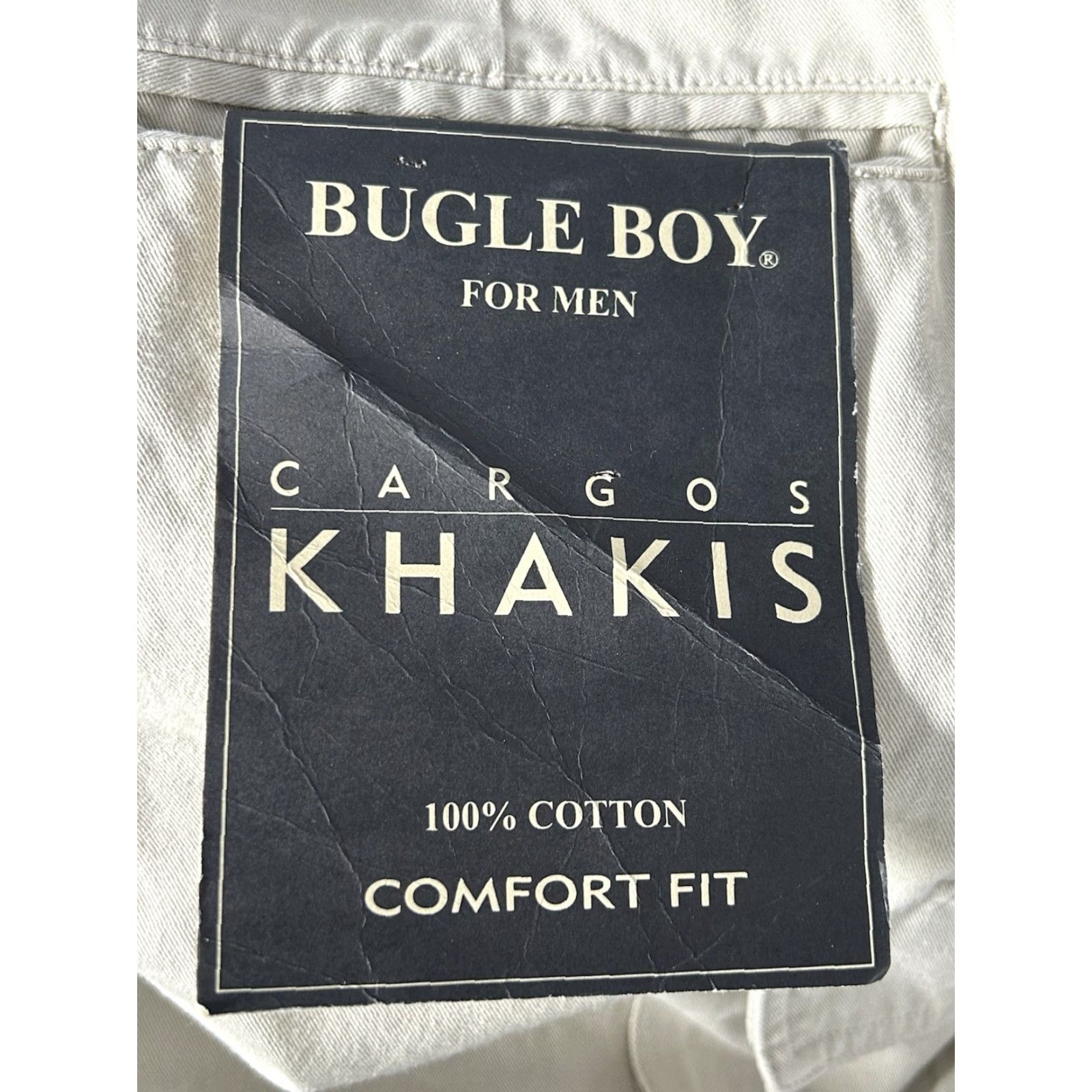Bugle Boy NWT Bugle Boy Mens Cargo Shorts Khaki 42 Regular Beige Canvas 90s Vintage NWT Bugle Boy Casual Cargo Shorts Mens 42 Beige Canvas 90s Size US 42 / EU 58 - 4 Thumbnail