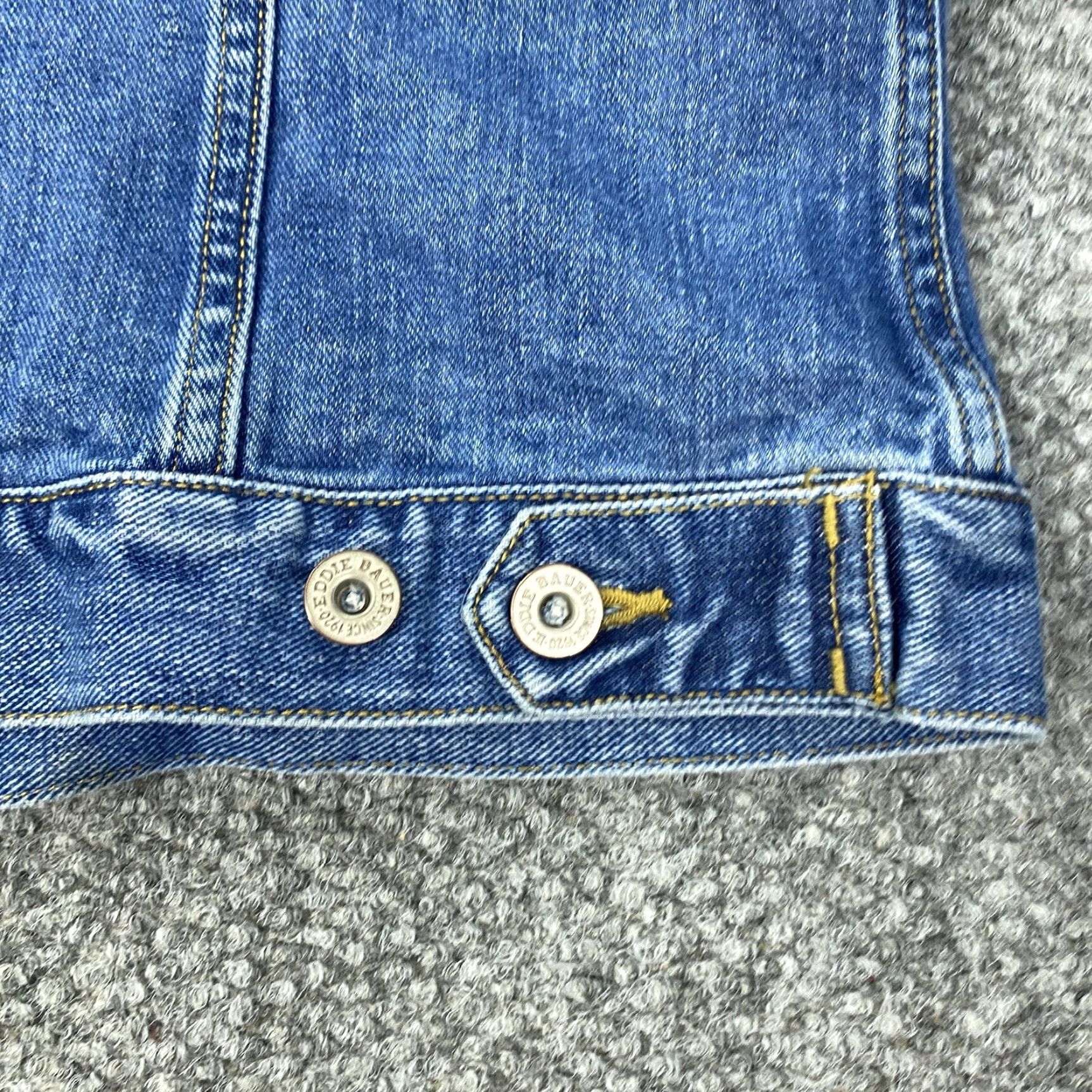 Eddie Bauer Eddie Bauer Vintage Denim Jacket Womens Medium Blue "Lady Rider" Biker Embroidered Size M / US 6-8 / IT 42-44 - 7 Thumbnail
