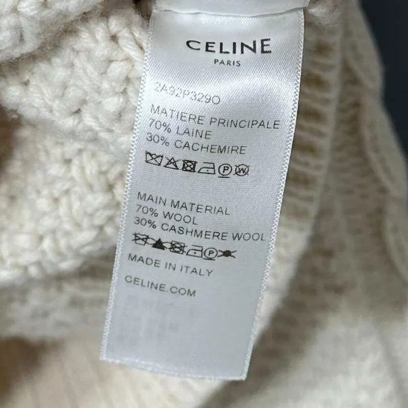 Celine Celine Beige Turtleneck Knit Sweater XS Size XS / US 0-2 / IT 36-38 - 4 Thumbnail