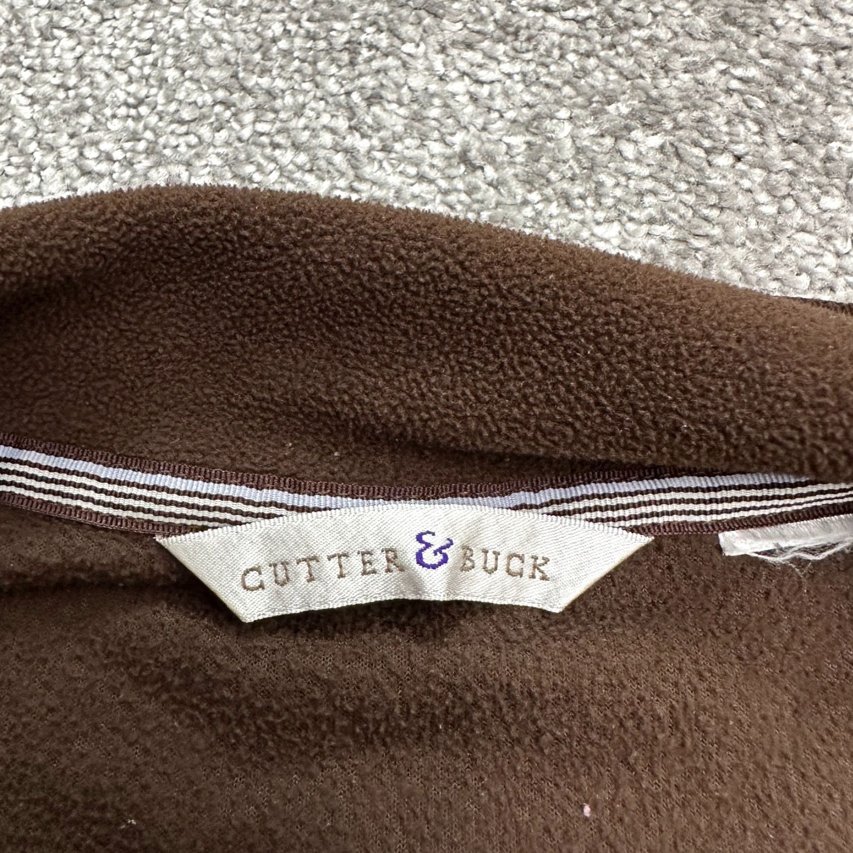 Cutter & Buck Cutter & Buck Lightweight 1/2 Zip Fleece Jacket Womens Large Brown Outdoor Regular Jacket Women L Brown All Seasons Pockets” Size L / US 10 / IT 46 - 6 Thumbnail