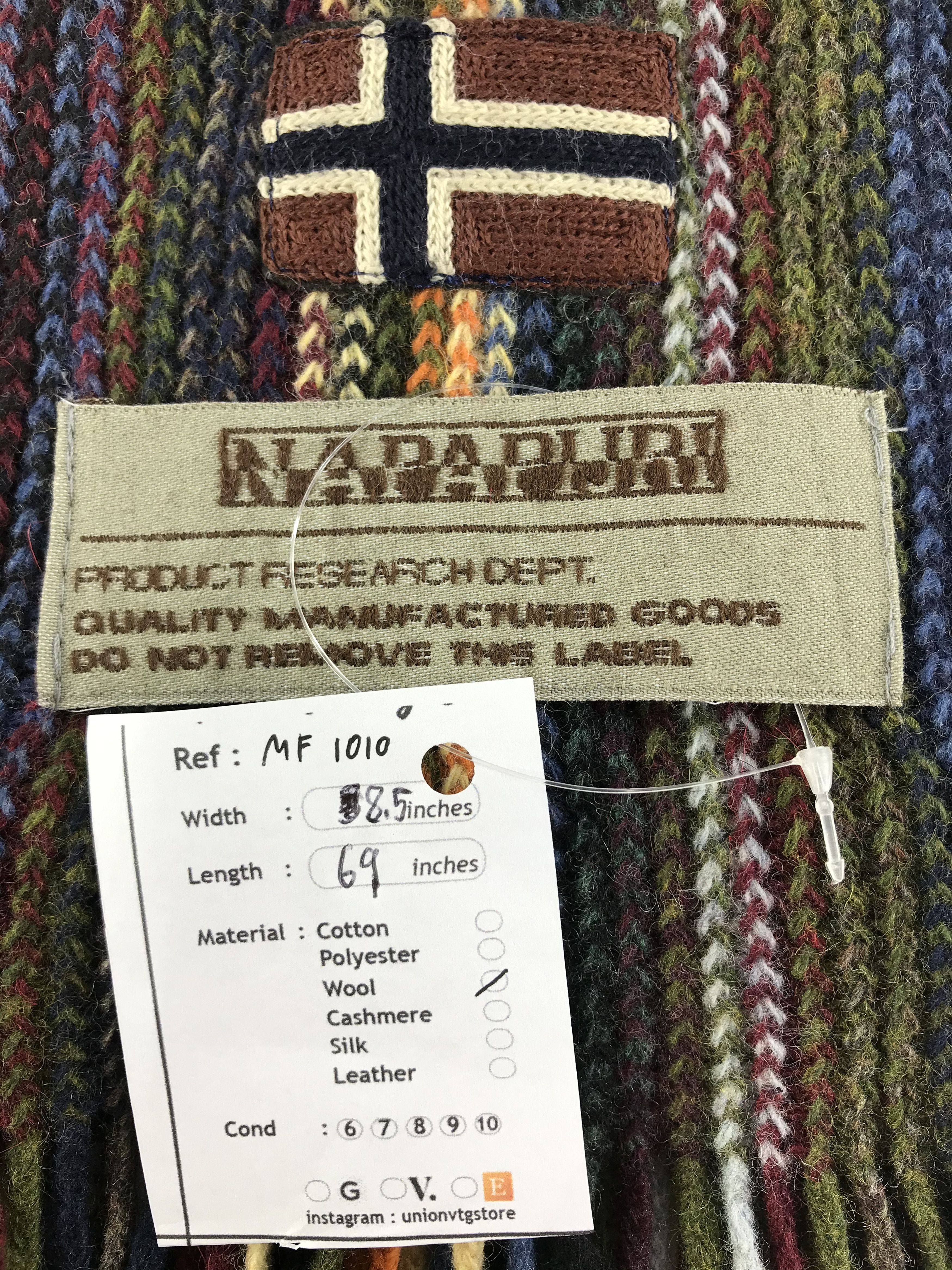 Napapijri Vintage Napapijri Scarf/Muffler/Neckwear MF1010 Size ONE SIZE - 4 Thumbnail