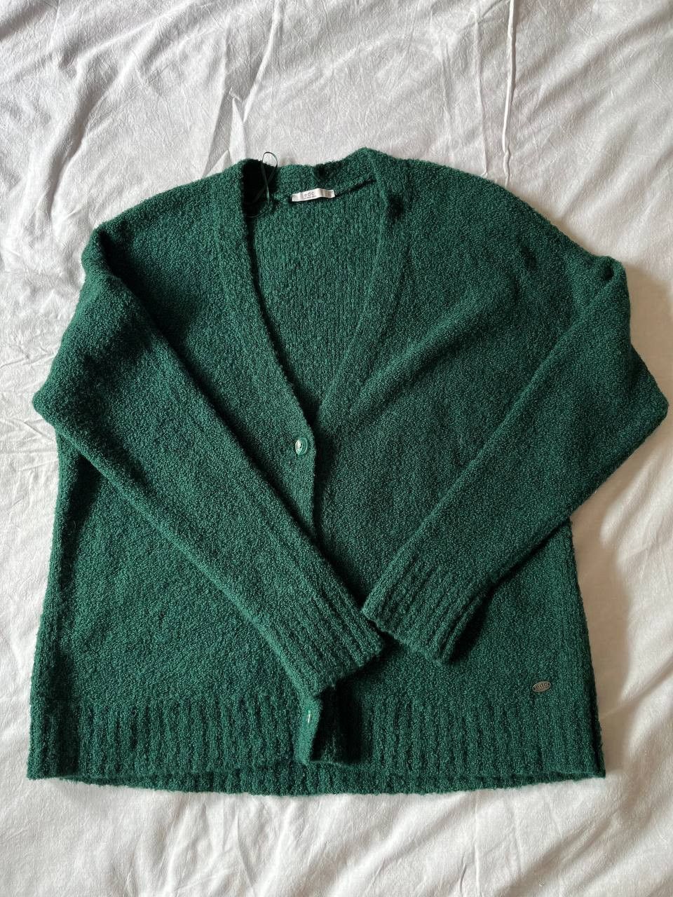 Other × Vintage EDC deep green women's vintage knit cardigan on buttons Size L / US 10 / IT 46 - 1 Thumbnail