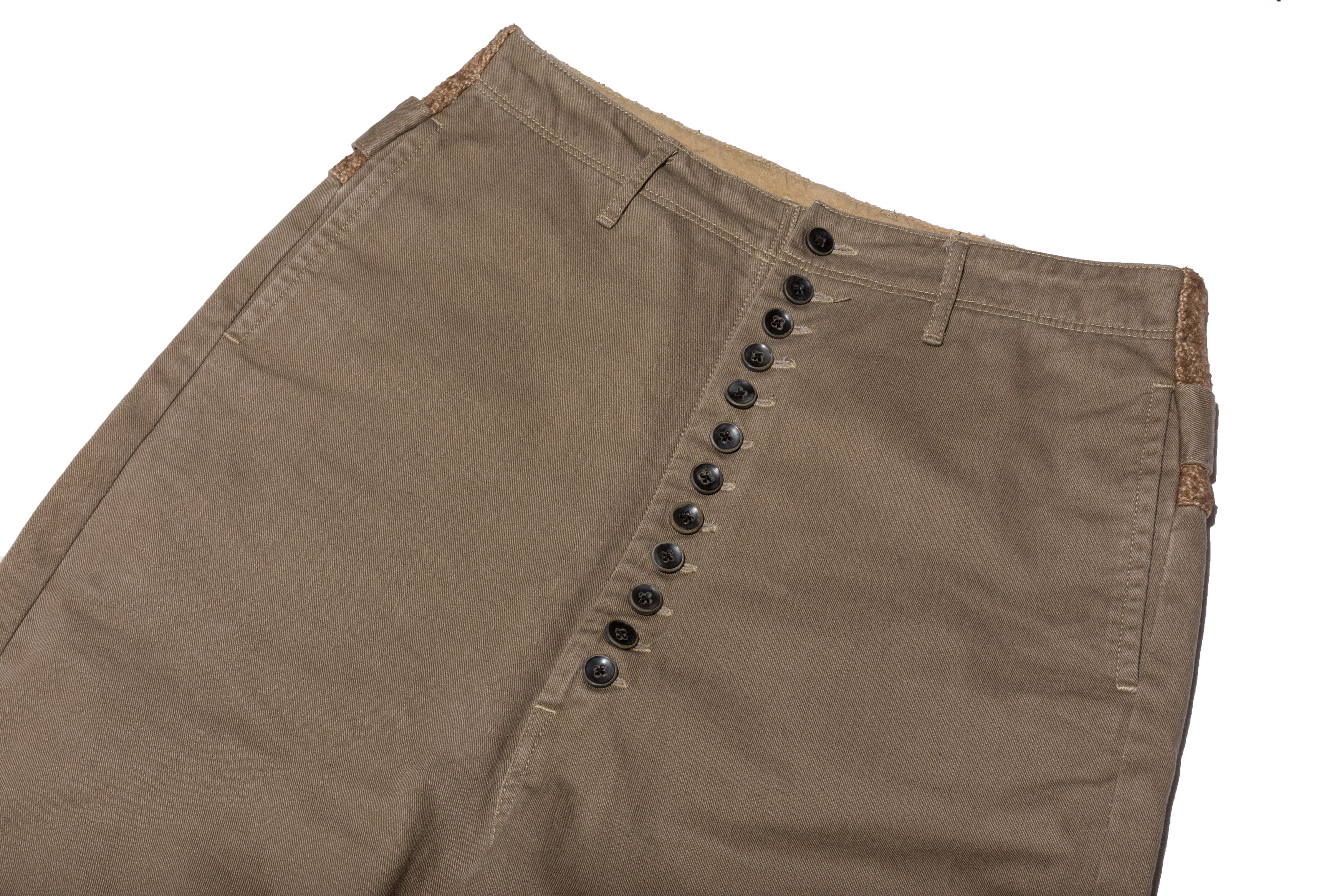 Kapital HEMP BACK STRAP 12 BUTTON WORK TROUSERS Size US 28 / EU 44 - 3 Thumbnail