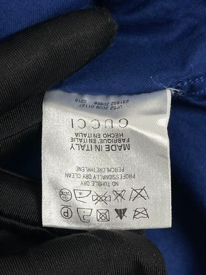 Gucci Gucci Blue and gray pocket letter Logo short-sleeved shirt Size US XS / EU 42 / 0 - 5 Thumbnail