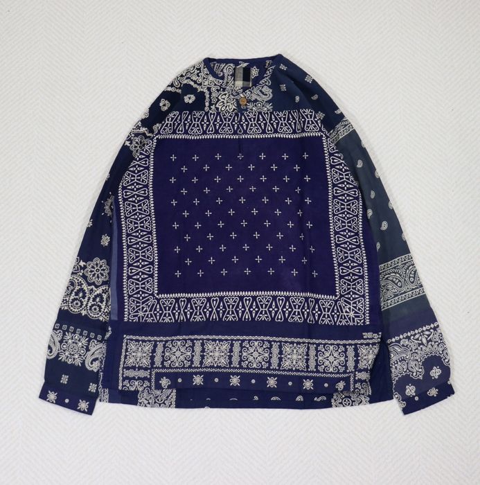 激安販売中 visvim KERCHIEF TUNIC INDIGO OVERDYE - トップス