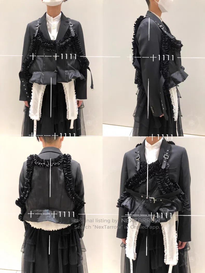 Comme des Garcons Comme Des Garcons Notched Lapel Tie Belt Coat Transformed Size S / US 4 / IT 40 - 5 Thumbnail