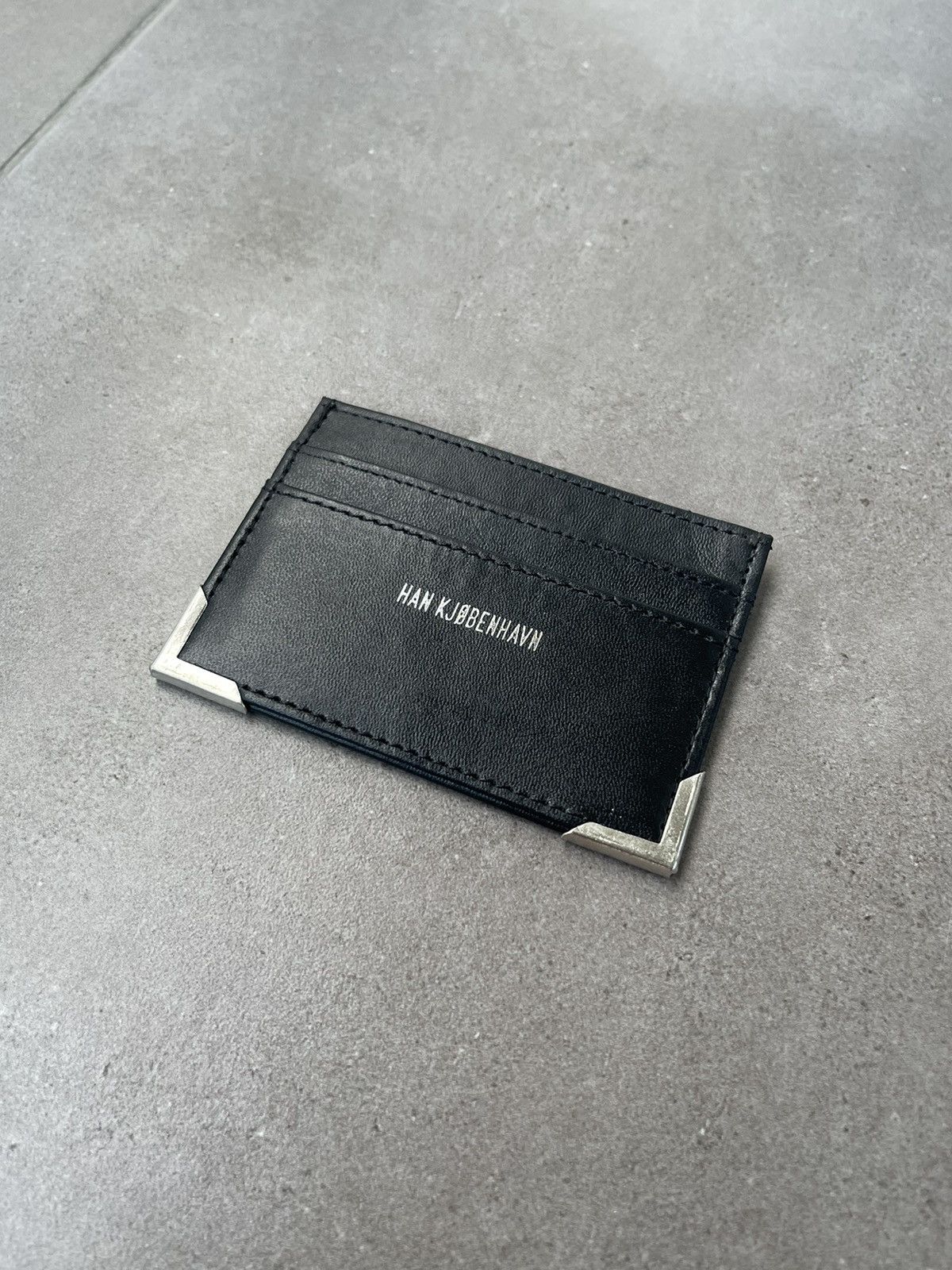 Han Kjobenhavn !DS! SS22 Han Kjobenhavn Small Logo Black Card Holder Size ONE SIZE - 6 Thumbnail