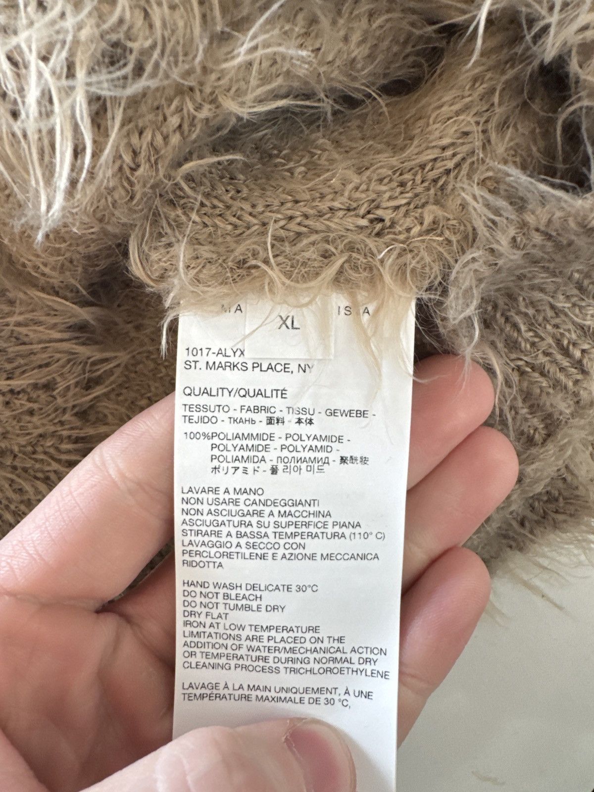 1017 ALYX 9SM 1017 Alyx Fuzzed Sweater Brown Size US XL / EU 56 / 4 - 4 Thumbnail