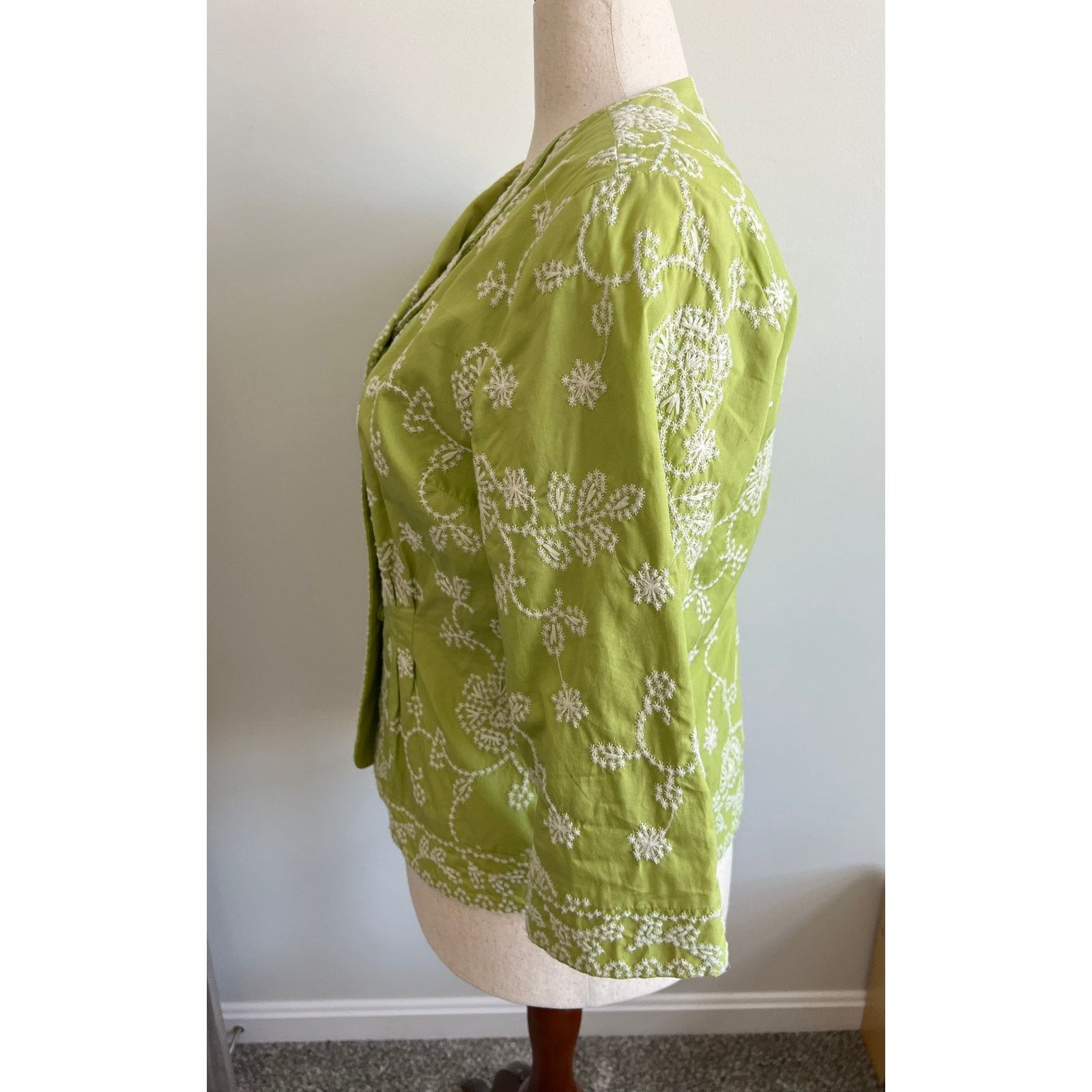 Coldwater Creek Coldwater Creek Vintage Embroidered Floral Jacket Size 16 Size XXL / US 16-18 / IT 52-54 - 3 Thumbnail