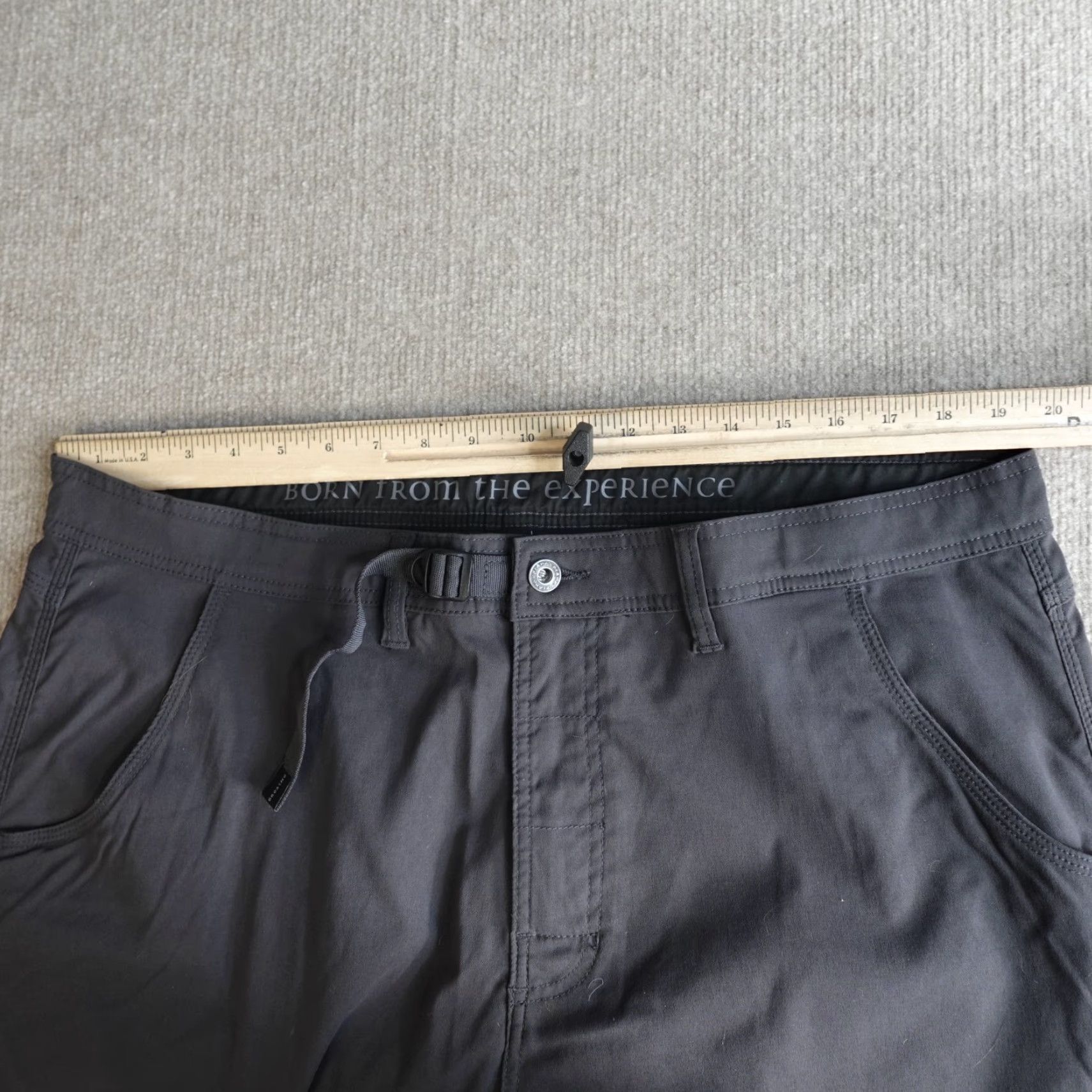 Prana prAna Zion Pants 40 x 33 Gray Cargo Belted Stretch Men Pants Size US 40 / EU 56 - 5 Thumbnail