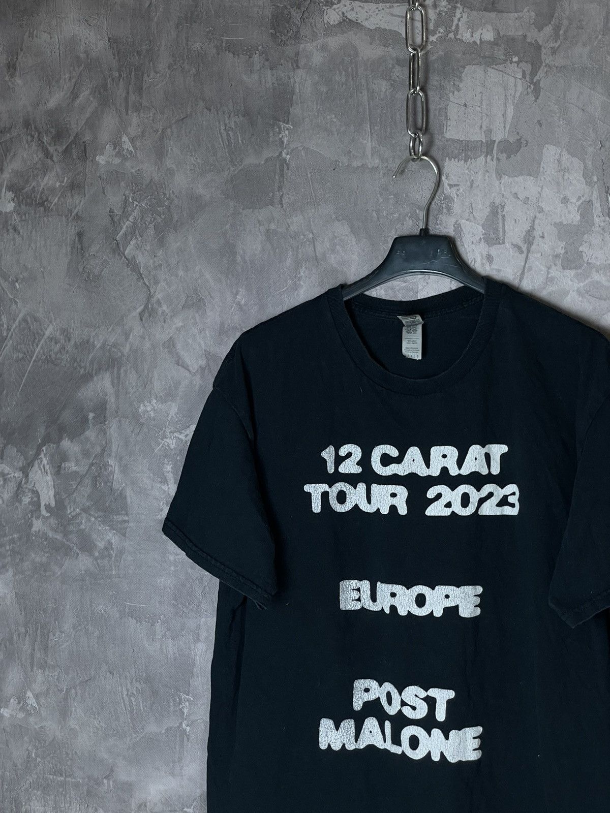 Rap Tees Post Malone Twelve Carat 2023 Tour Art Rap T-Shirt Size US L / EU 52-54 / 3 - 10 Thumbnail