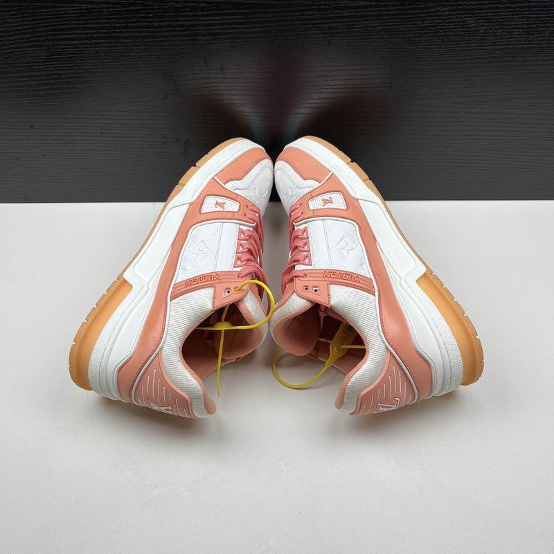 Louis Vuitton Louis Vuitton Trainer Low Top Sneakers in Peach -2508 Size US 8.5 / EU 41-42 - 8 Thumbnail