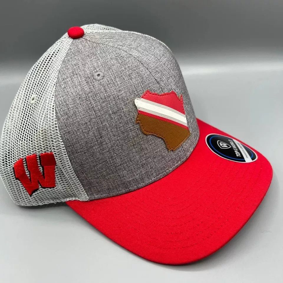 Top Of The World Wisconsin Badgers Trucker Hat Men Top of the World Snap Back Size ONE SIZE - 3 Thumbnail