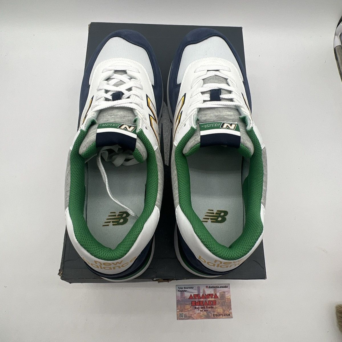 New Balance 574 varsity green indigo Size US 13 / EU 46 - 7 Thumbnail