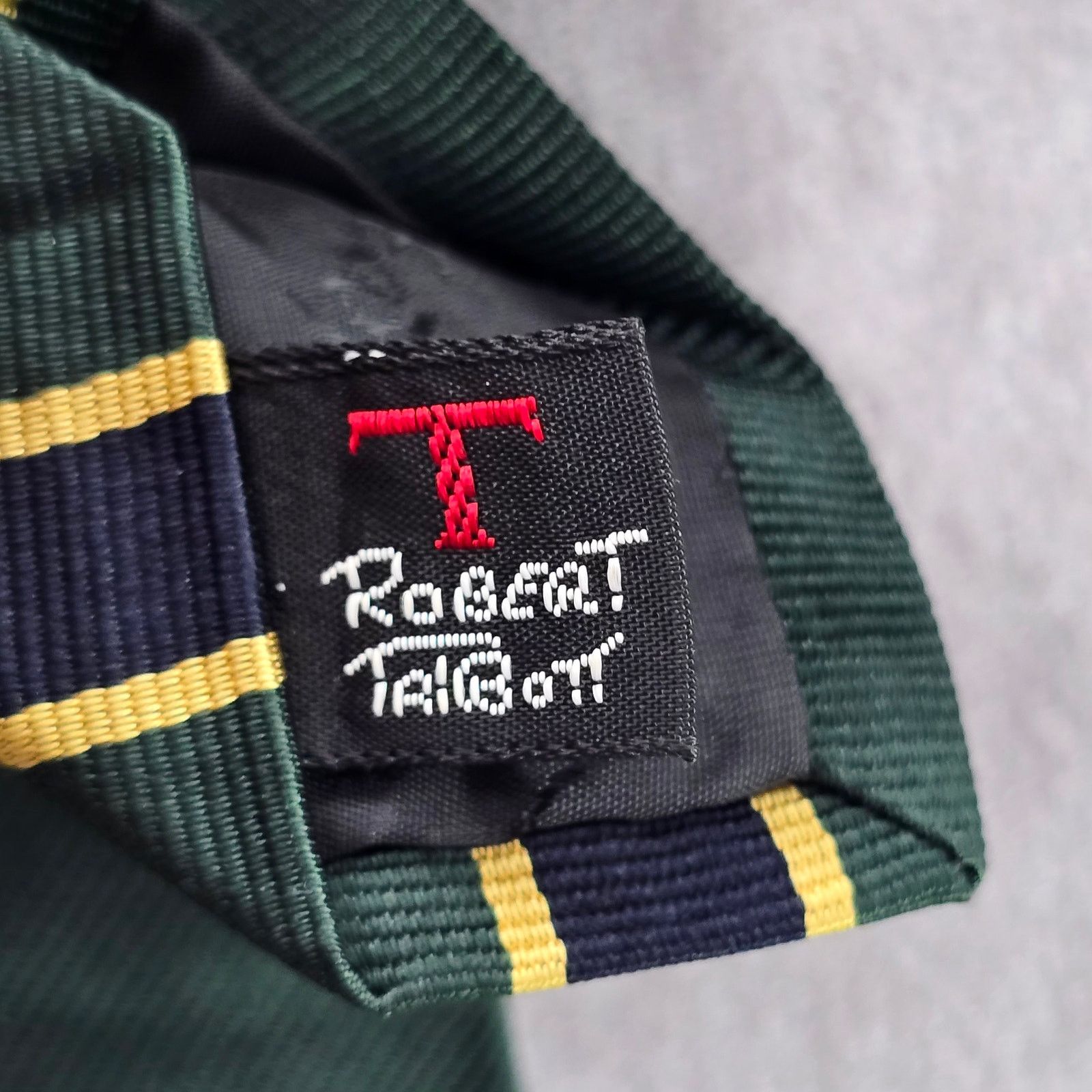 Robert Talbott Robert Talbott for Bunce Brothers Black Stripe Silk Neck Tie Size 28 - 5 Thumbnail