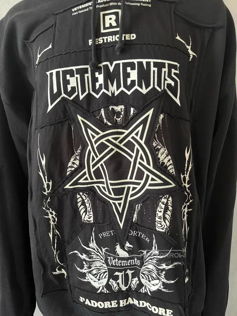 Vetements Vetements Patchwork Hoodie Size US S / EU 44-46 / 1 - 2 Thumbnail