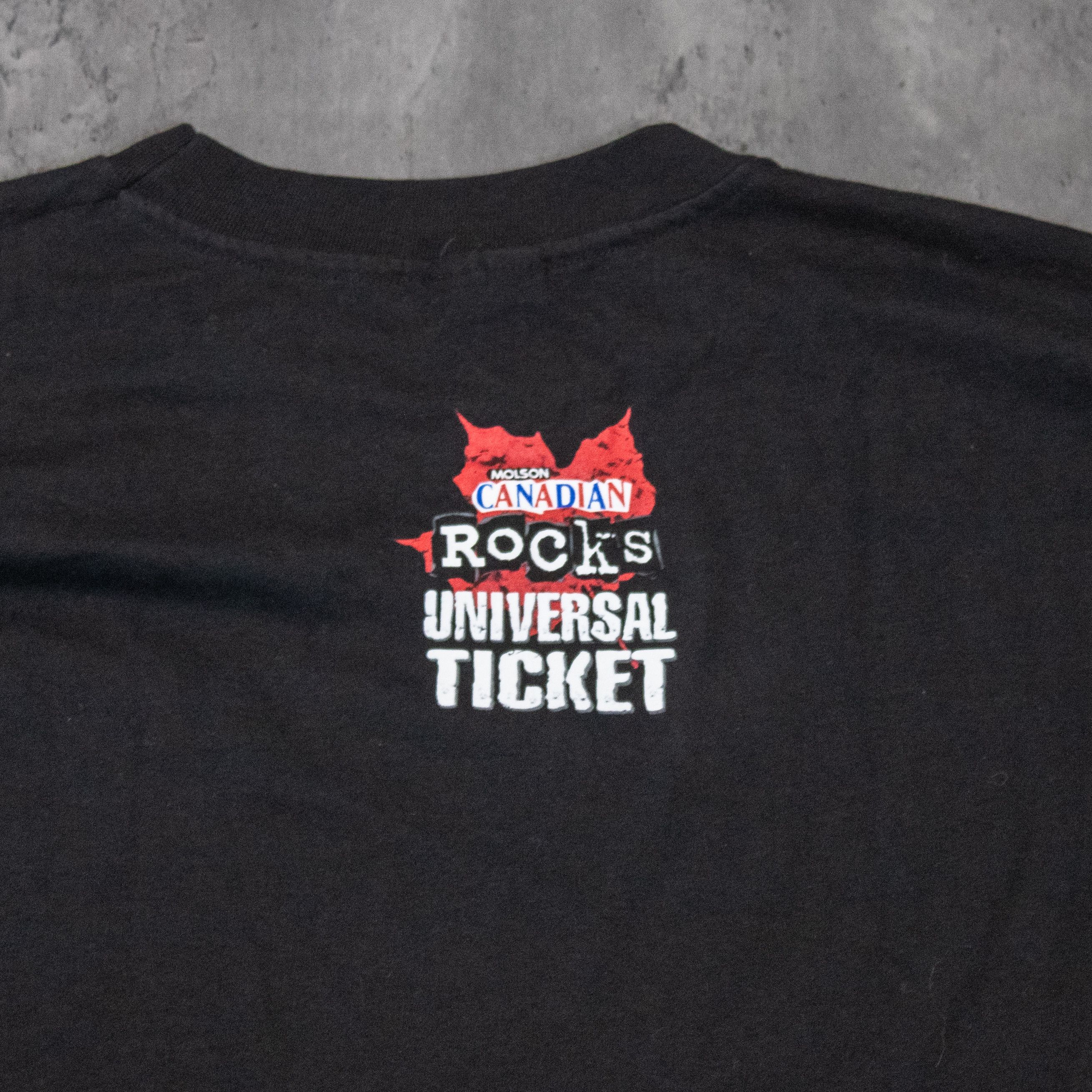 Band Tees Vintage 1990's Hanes Molson Canadian Rock Universal T-Shirt Size US XL / EU 56 / 4 - 7 Thumbnail